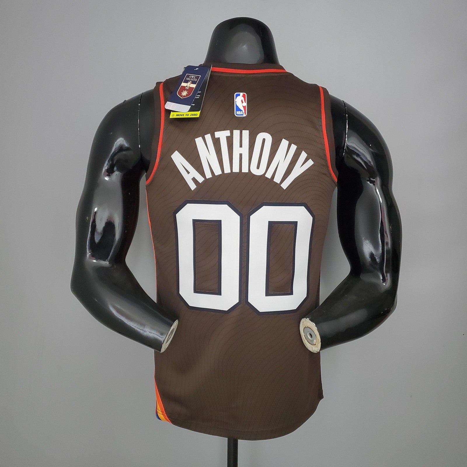 2021 Anthony#00 Trail Blazers City Edition Brown Nba Jersey