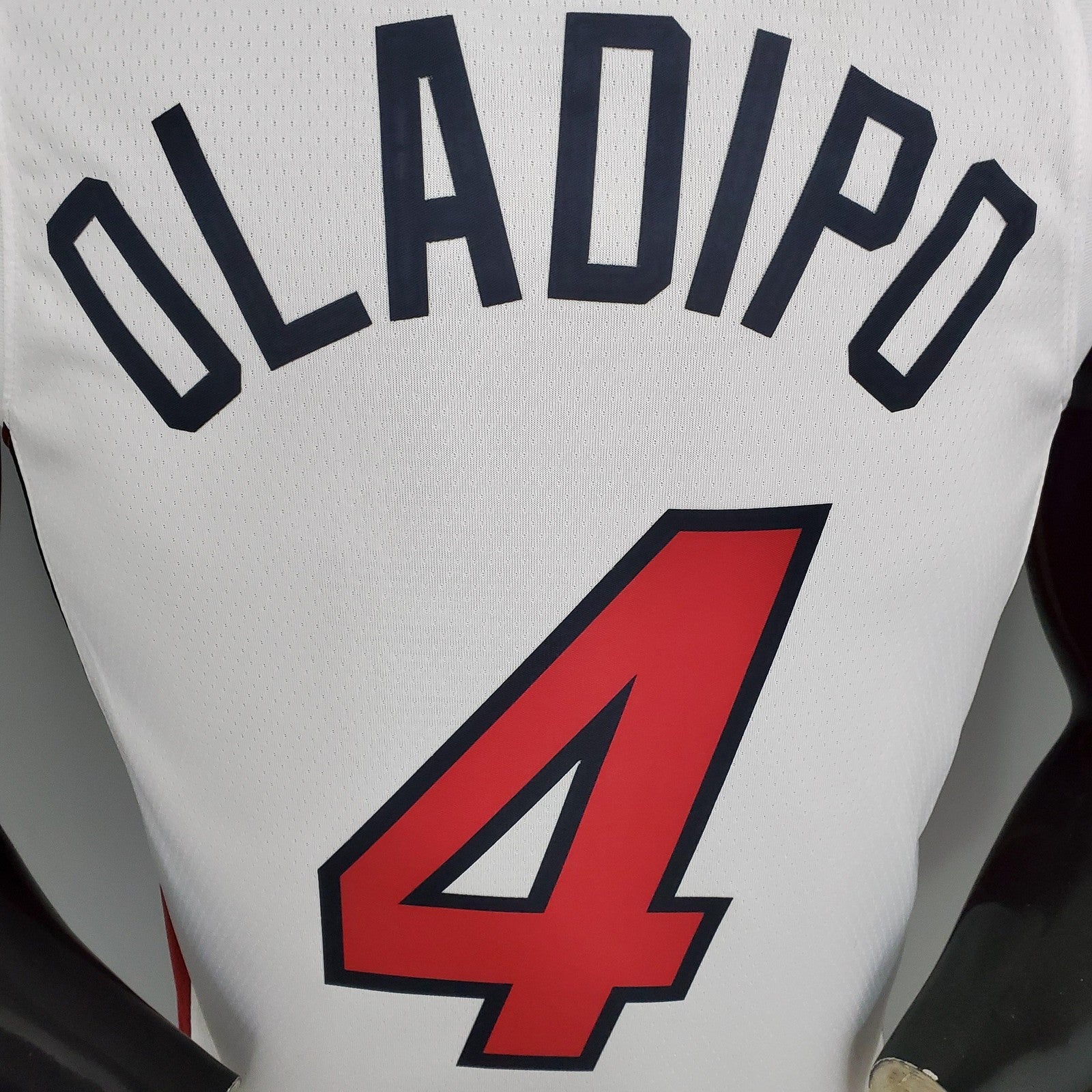 Miami Heat Oladipo#4 White Nba Jersey
