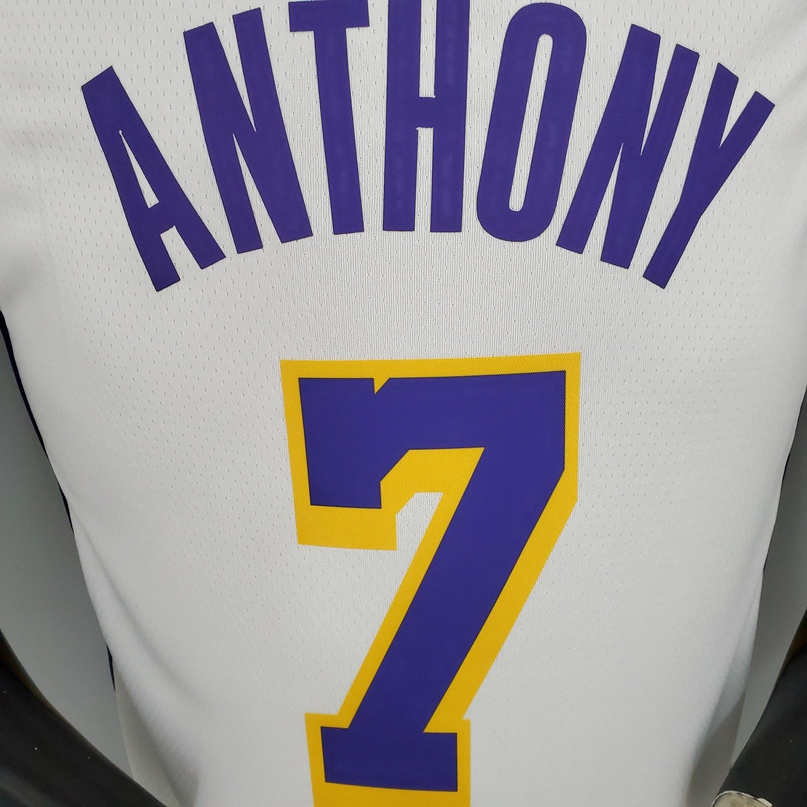 ANTHONY#7 Lakers white NBA jersey 2