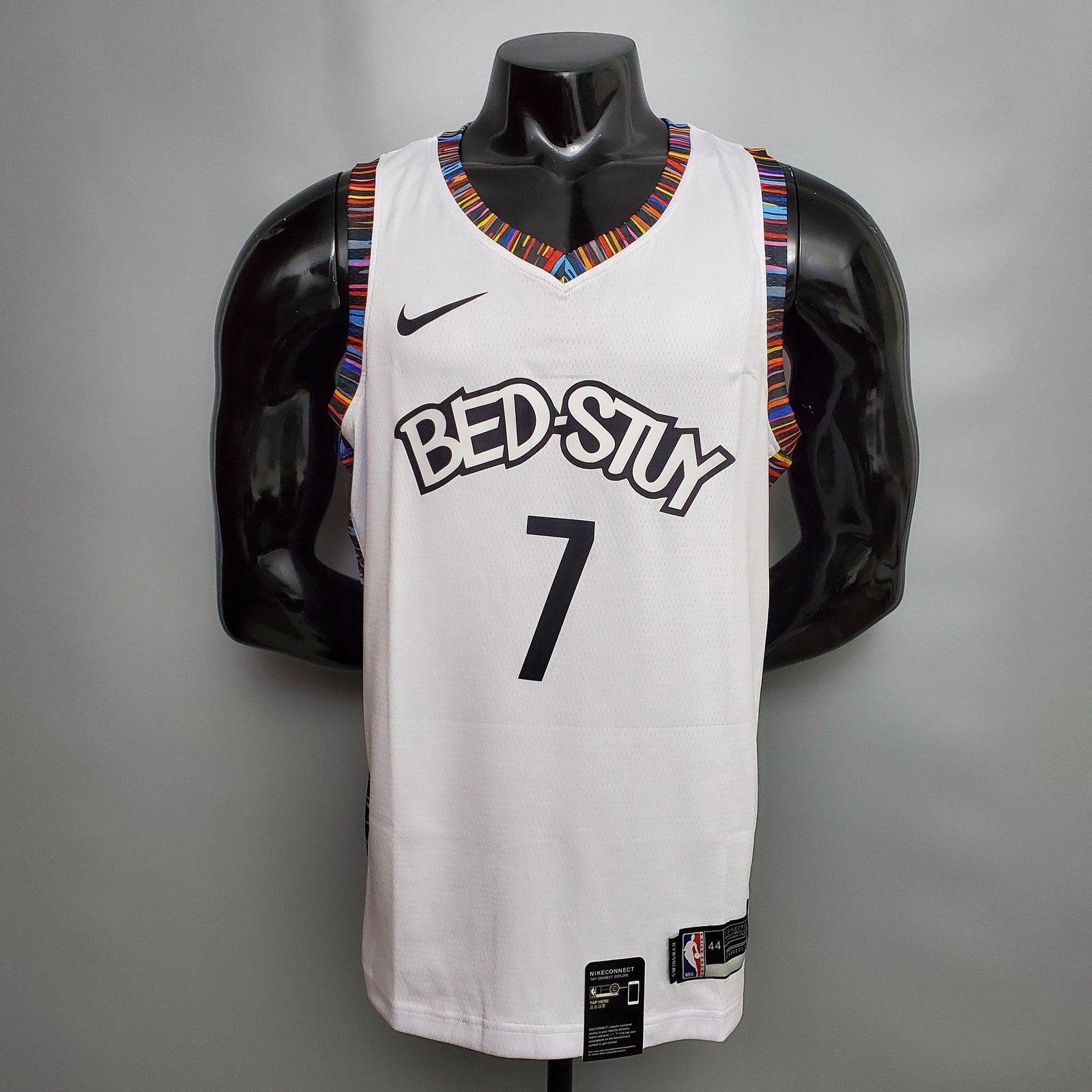 Durant #7 Brooklyn Nets City Version White Nba Jersey Nike Connect Recognition