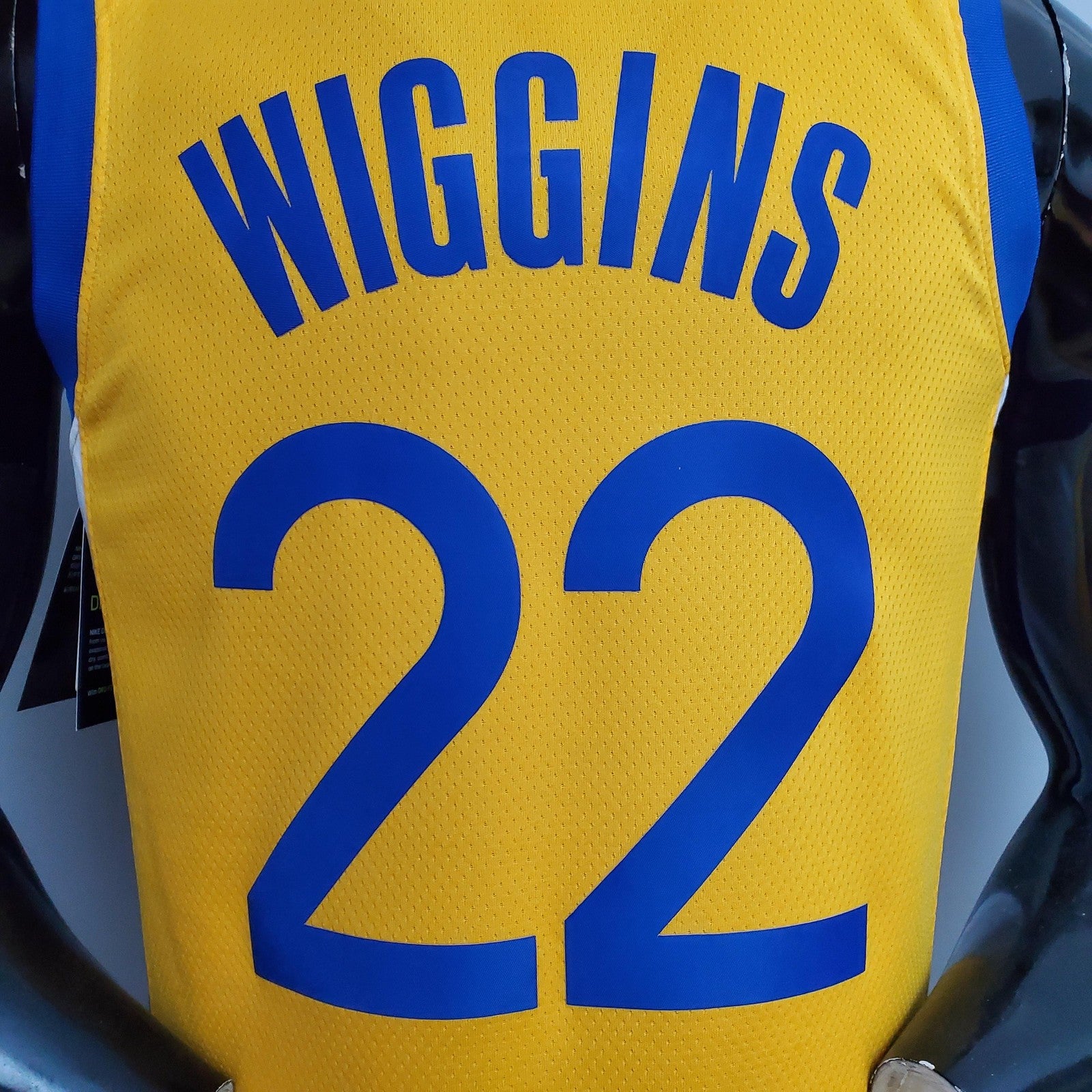 New Wiggins#22 Golden State Warriors Yellow Nba Jersey
