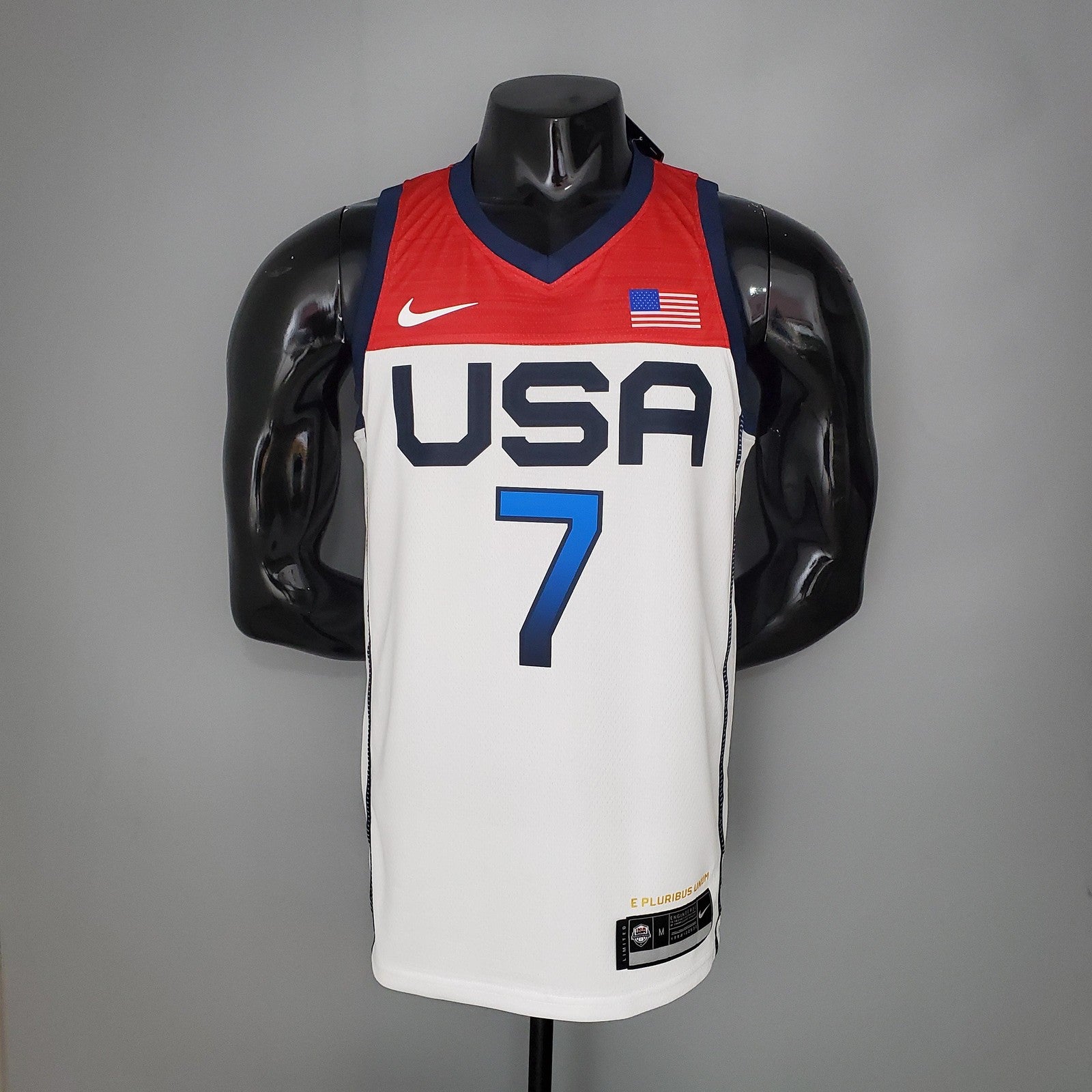 2021 Olympic Games Durant#7 Usa Team Usa White Red Nba Jersey