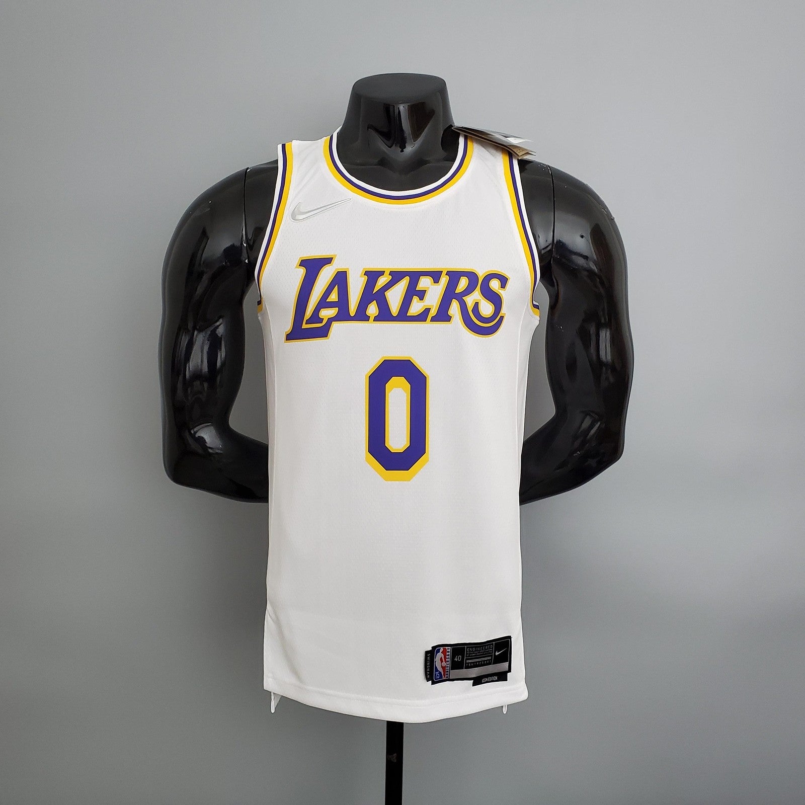 75th Anniversary Lakers White Nba Jersey
