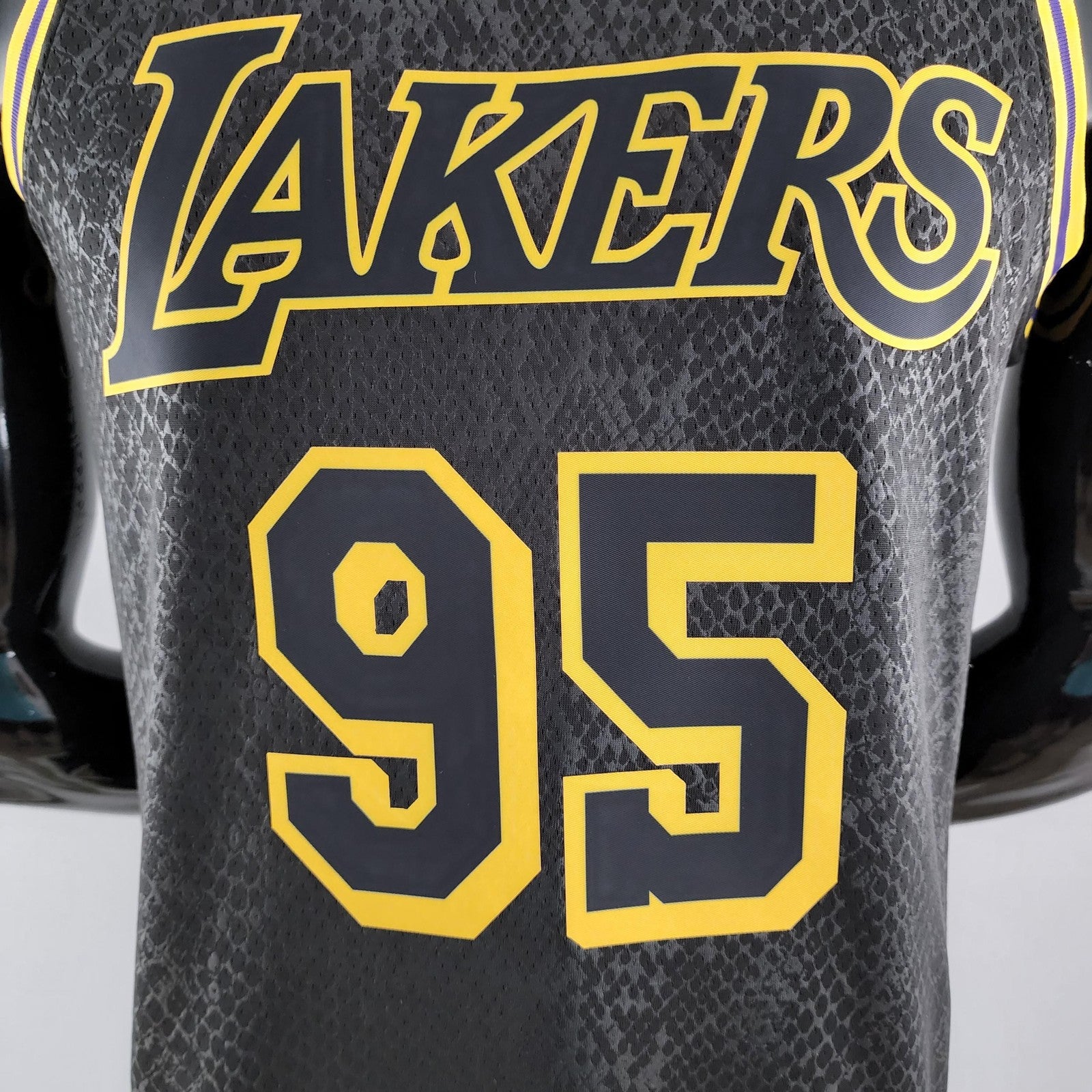 Toscano#95 Los Angeles Lakers Black Nba Jersey