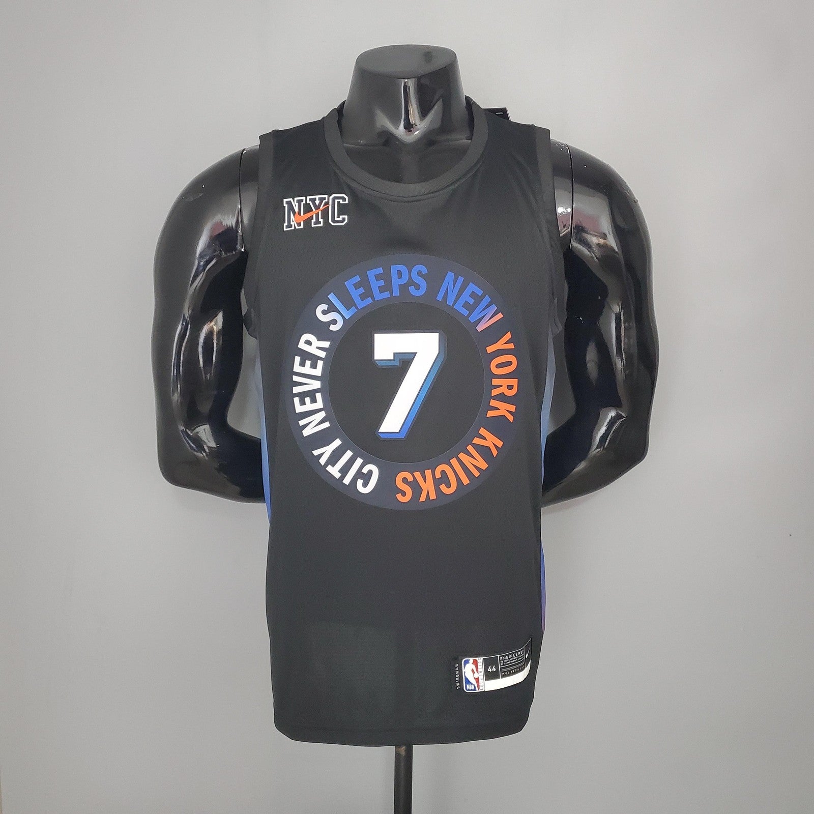 2021 Anthony#7 Knicks City Edition Black Nba Jersey