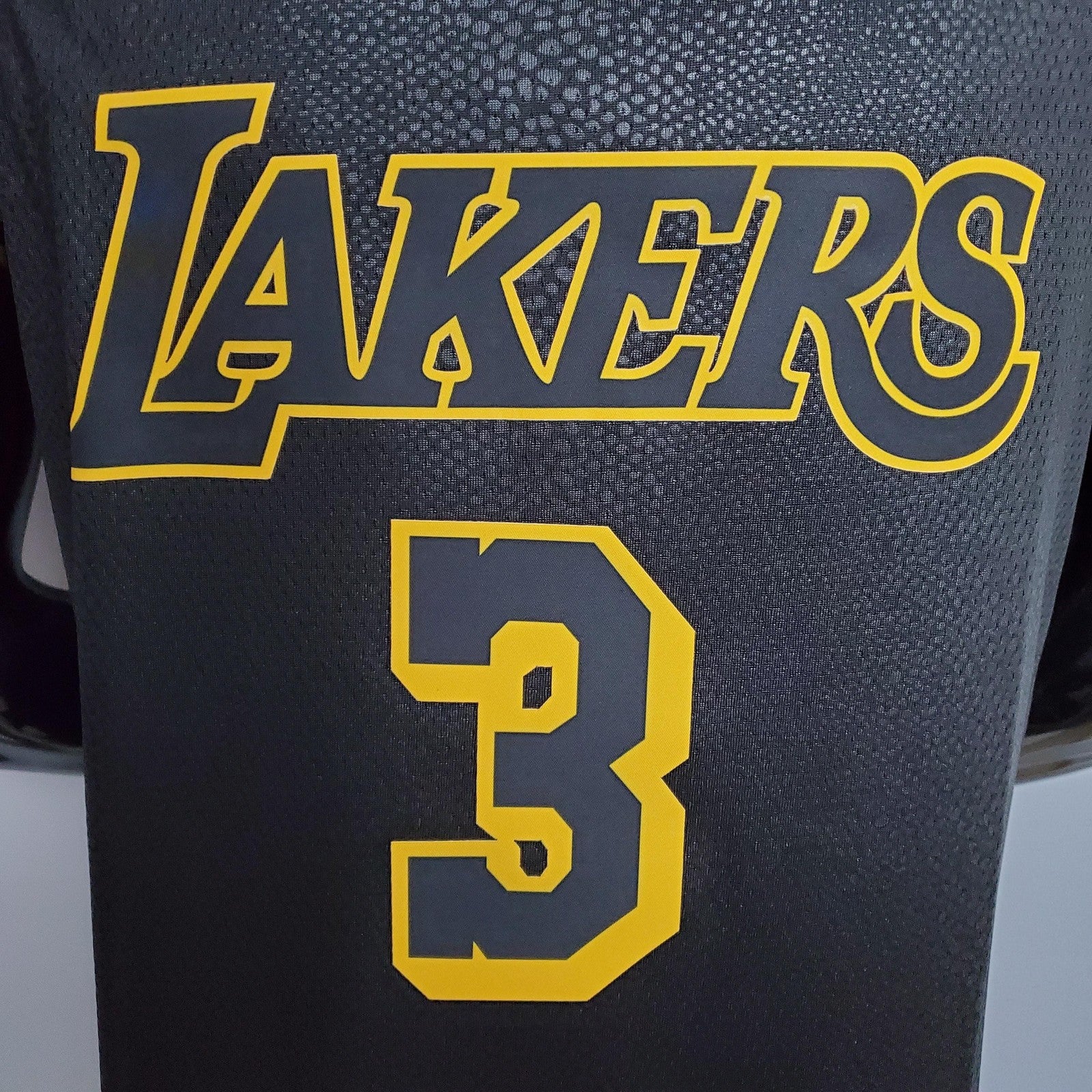 Davis #3 Los Angeles Los Angeles Lakers Black Nba Jersey Nike Connect Recognition
