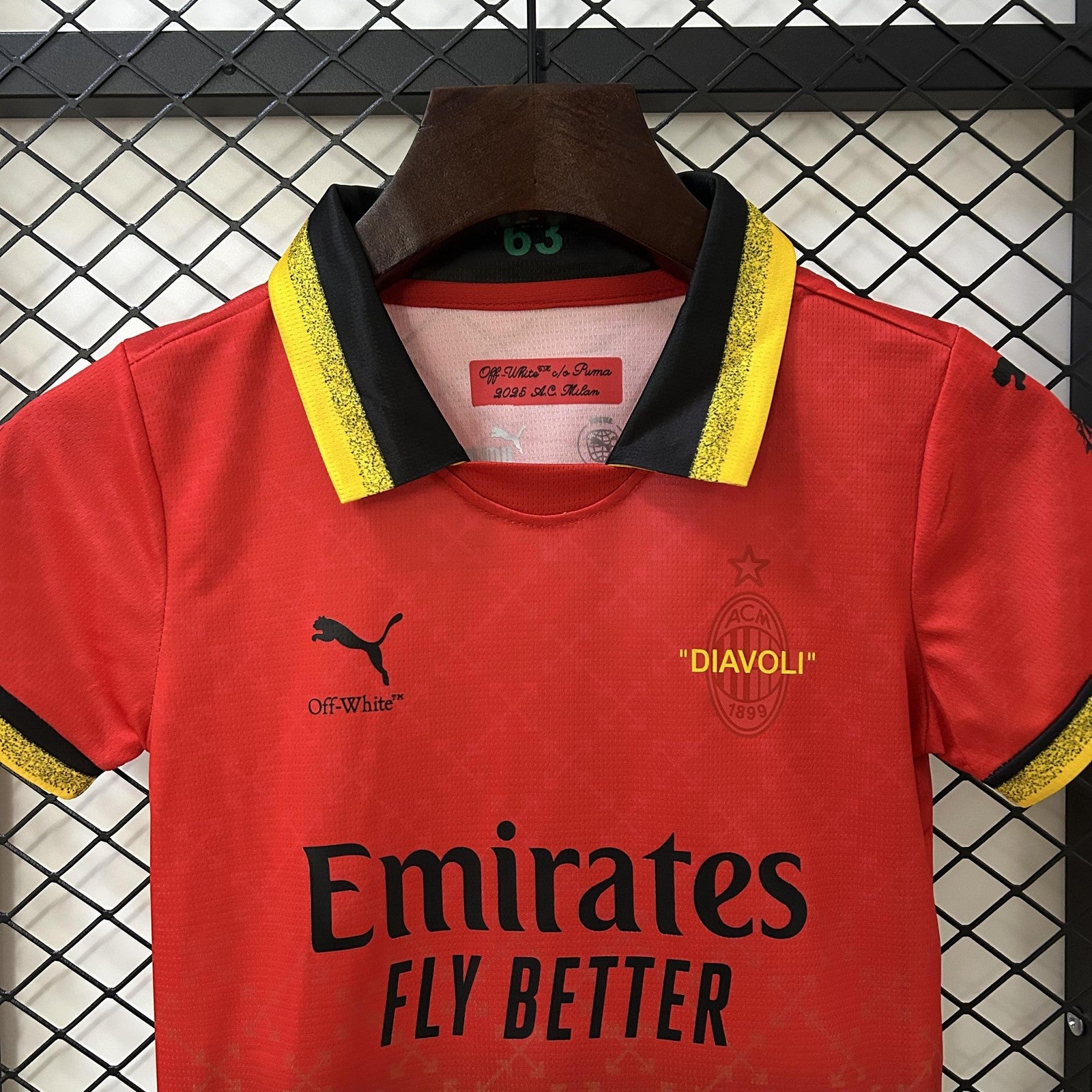 25 26 Kids Ac Milan Co Branded Edition Jersey 16