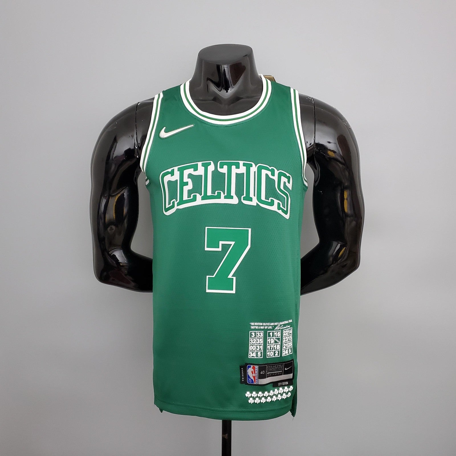 2022 Boston Celtics Brown#7 Teltes City Edition Green Nba Jersey