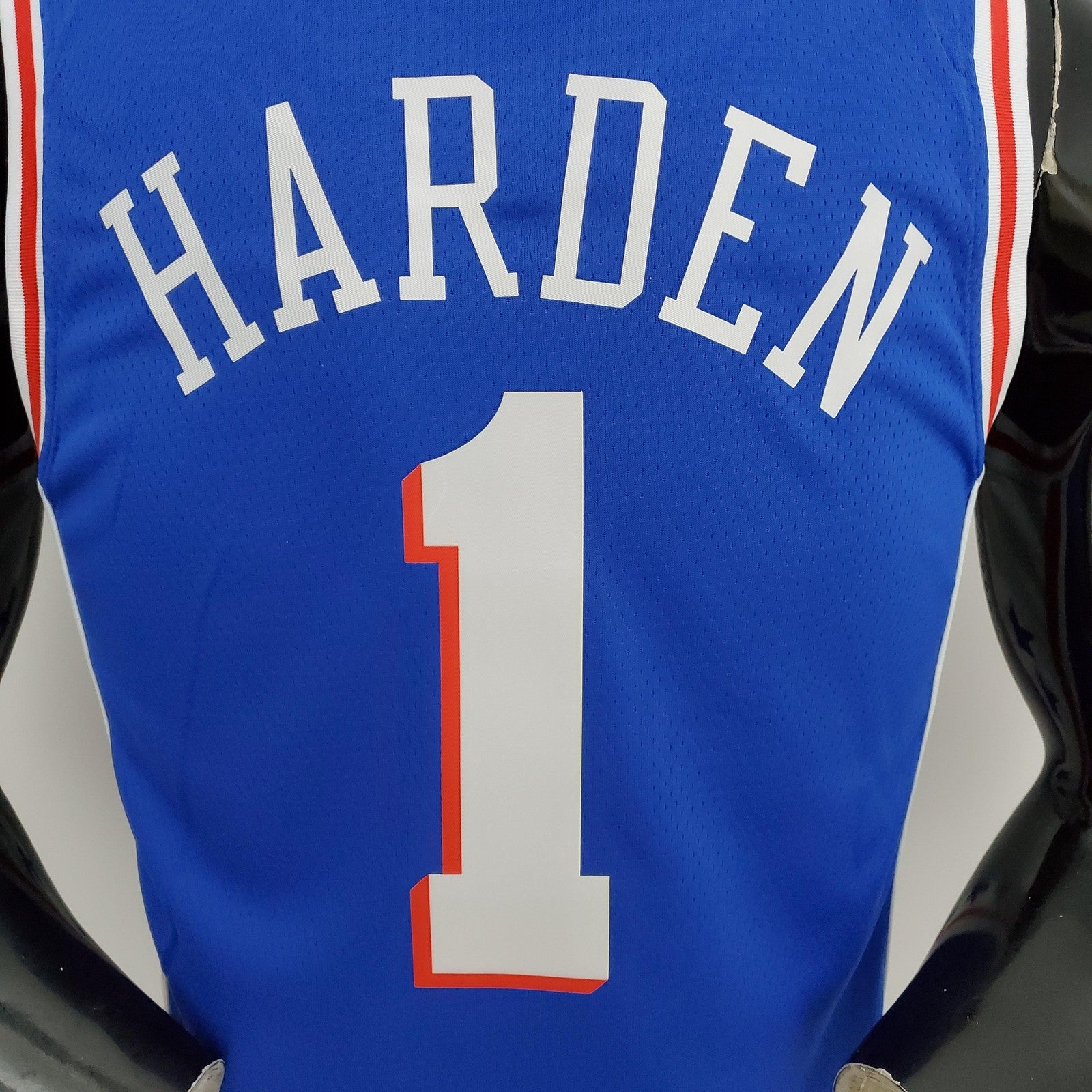 76ers Harden #1 V Neck Blue