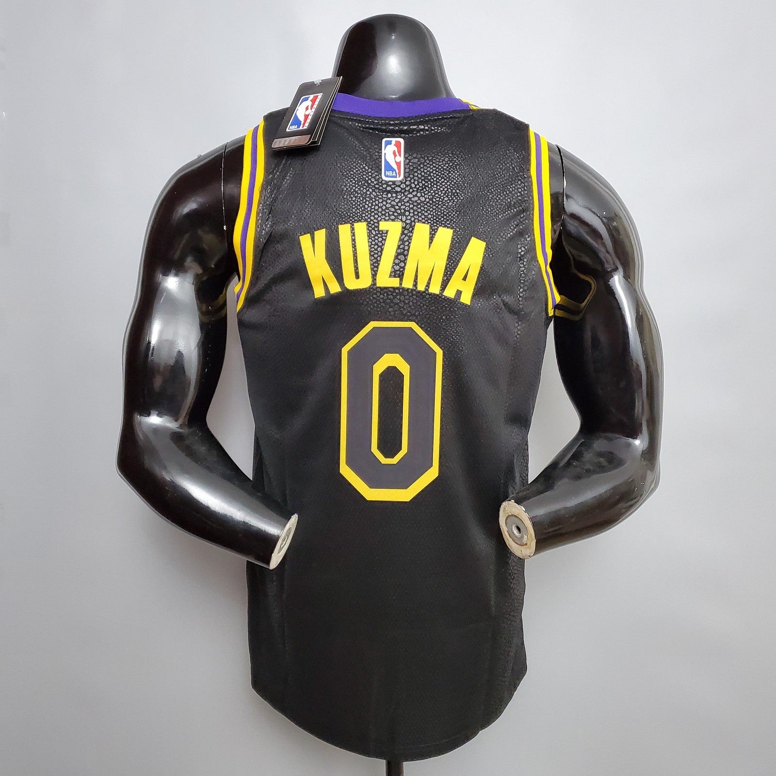 Kuzma #0 Los Angeles Lakers Black Nba Jersey Nike Connect Recognition 2