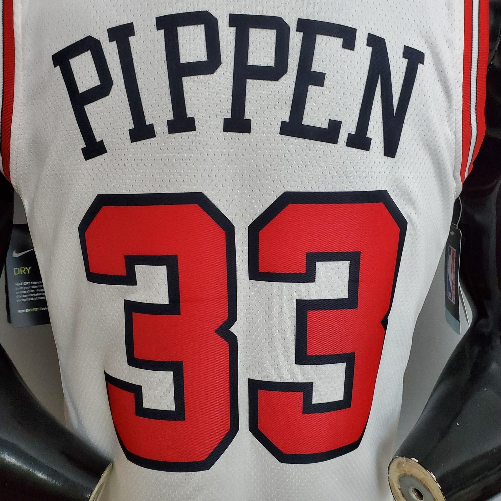Pippen#33 Chicago Bulls White Nba Jersey Nike Connect Recognition