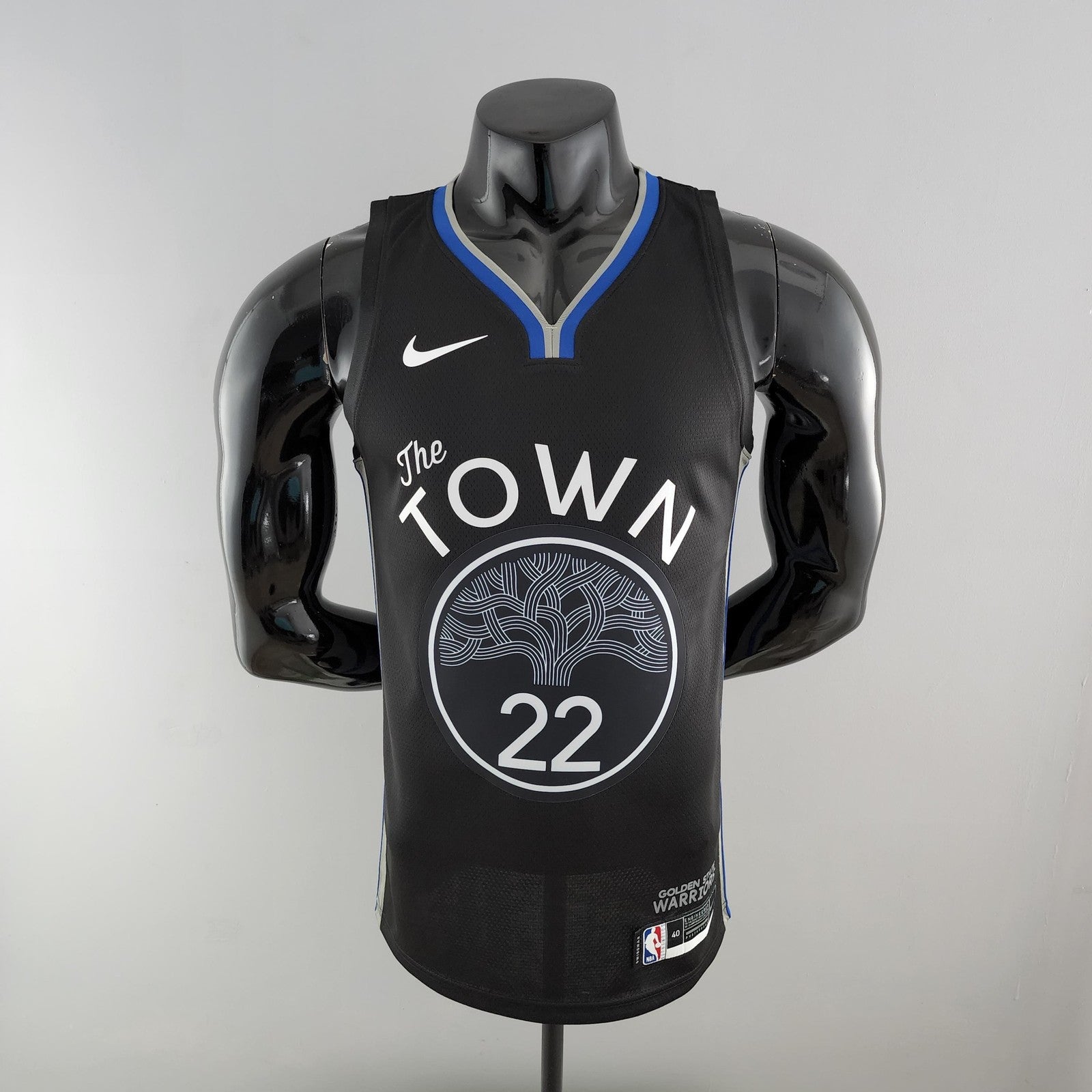2020 Wiggins #22 Warriors City Edition Black and Grey Nba Jersey