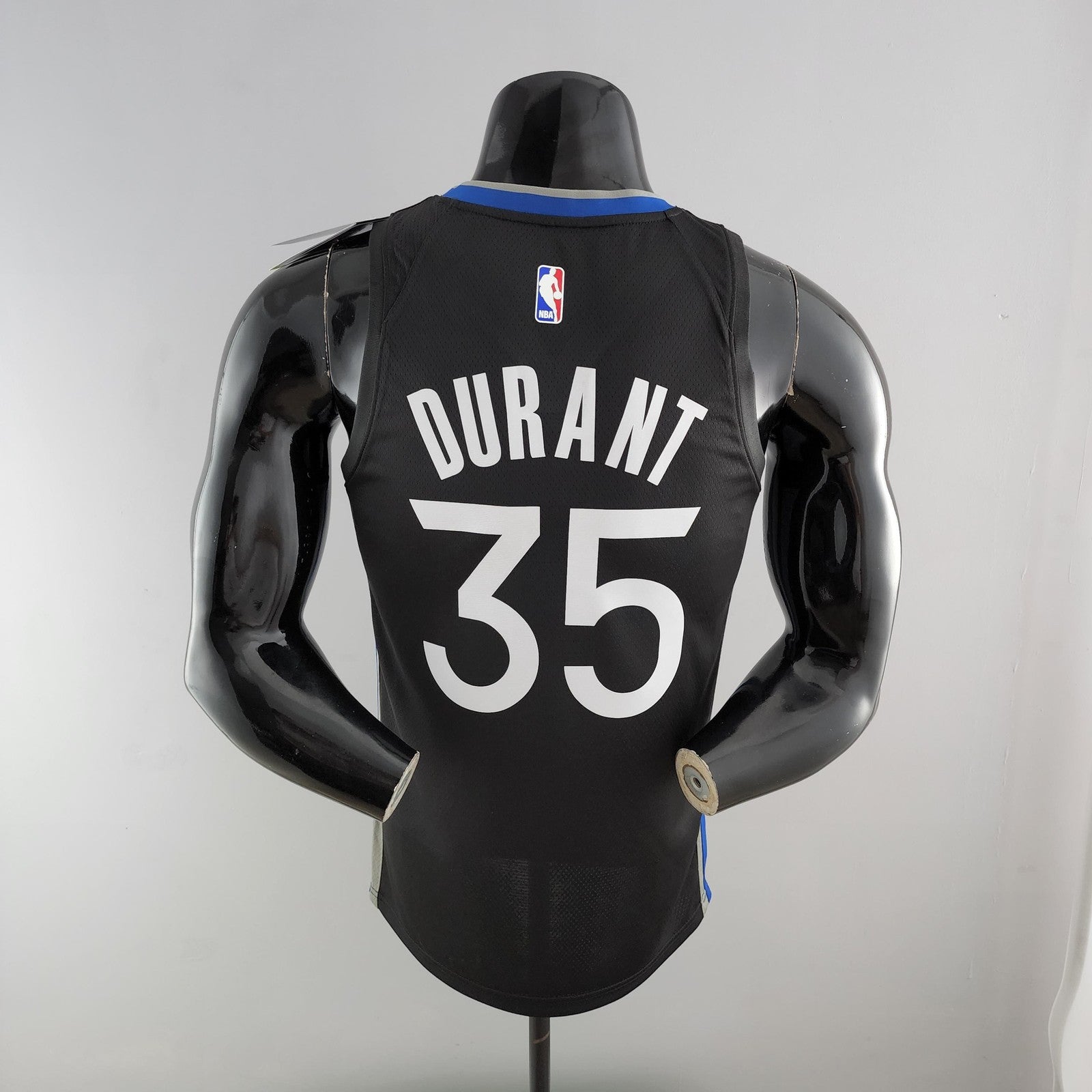 2020 Durant #35 Warriors City Edition Black &amp; Grey Nba Jersey