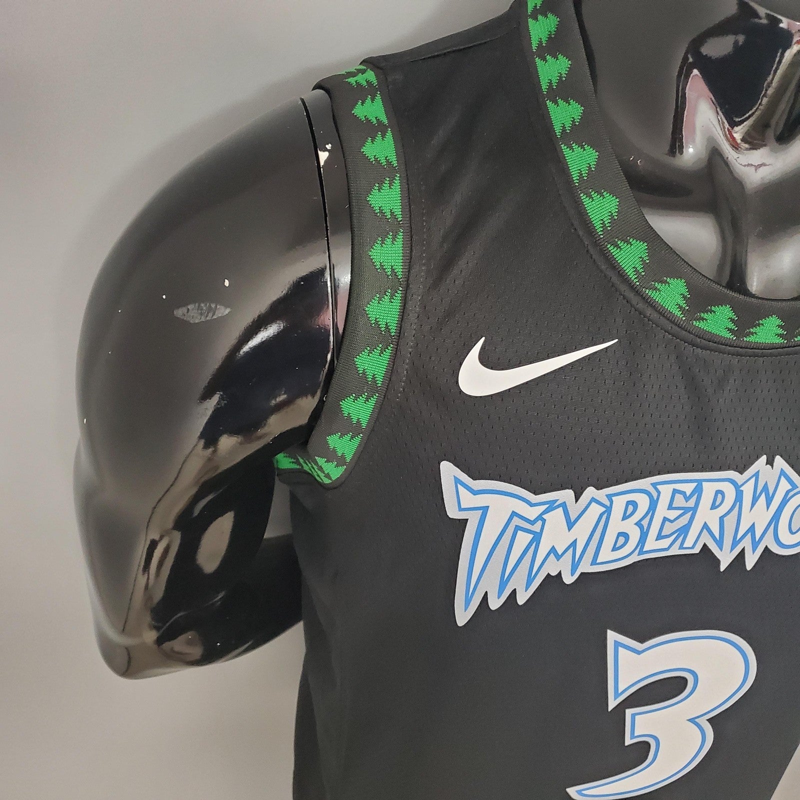 Marbury#3 2018 Retro Timberwolves Black Nba Jersey