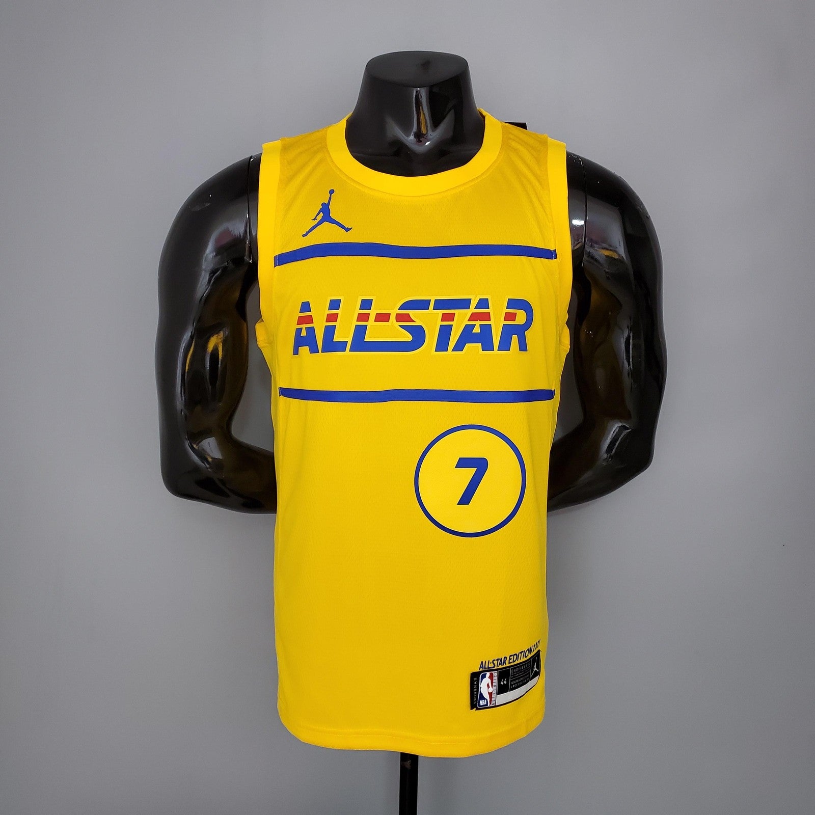2021 Brown#7 All Star Yellow Nba Jersey