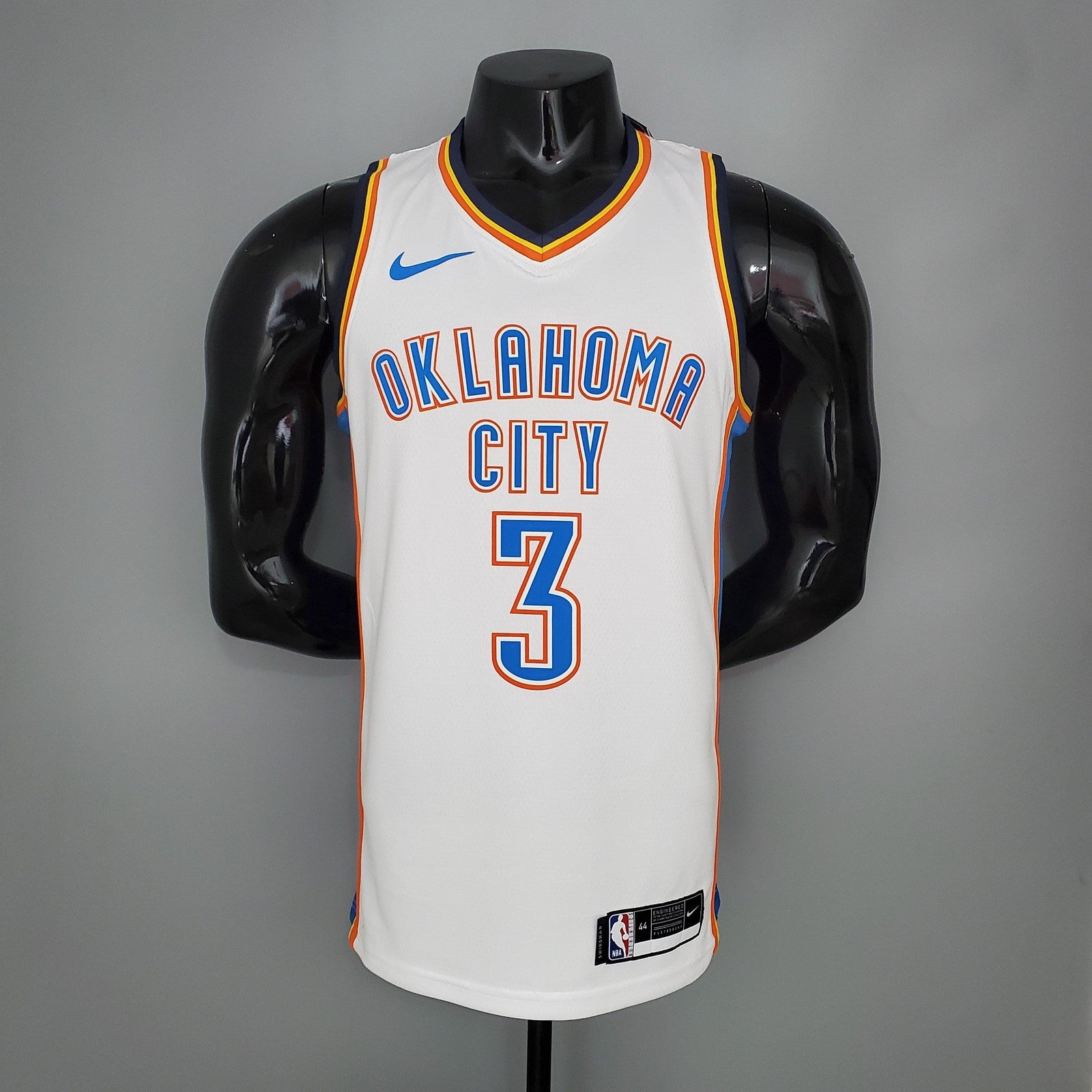 Paul#3 Thunder White Nba Jersey
