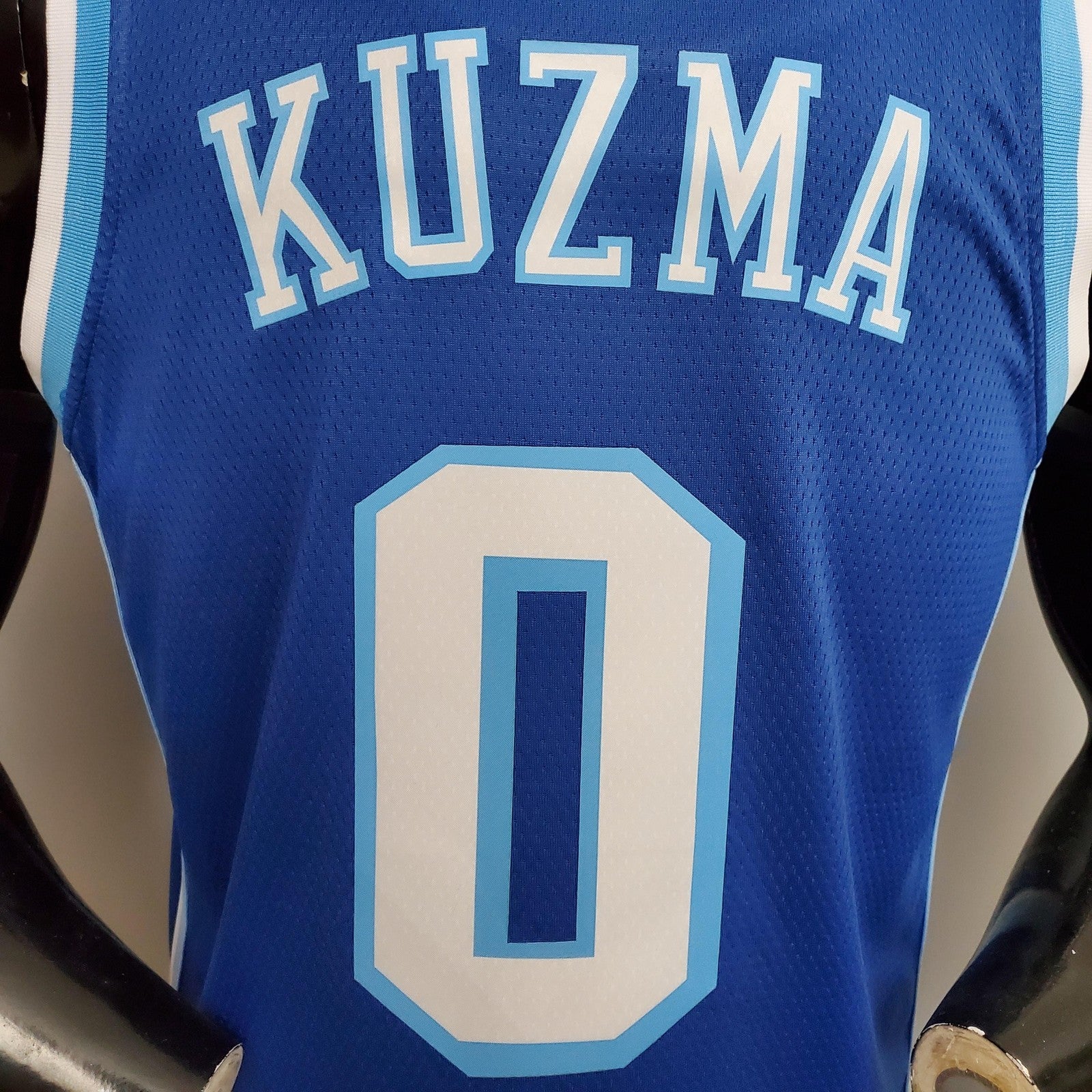 New Kuzma #0 Lakers Blue Nba Jersey Nike Connect Recognition