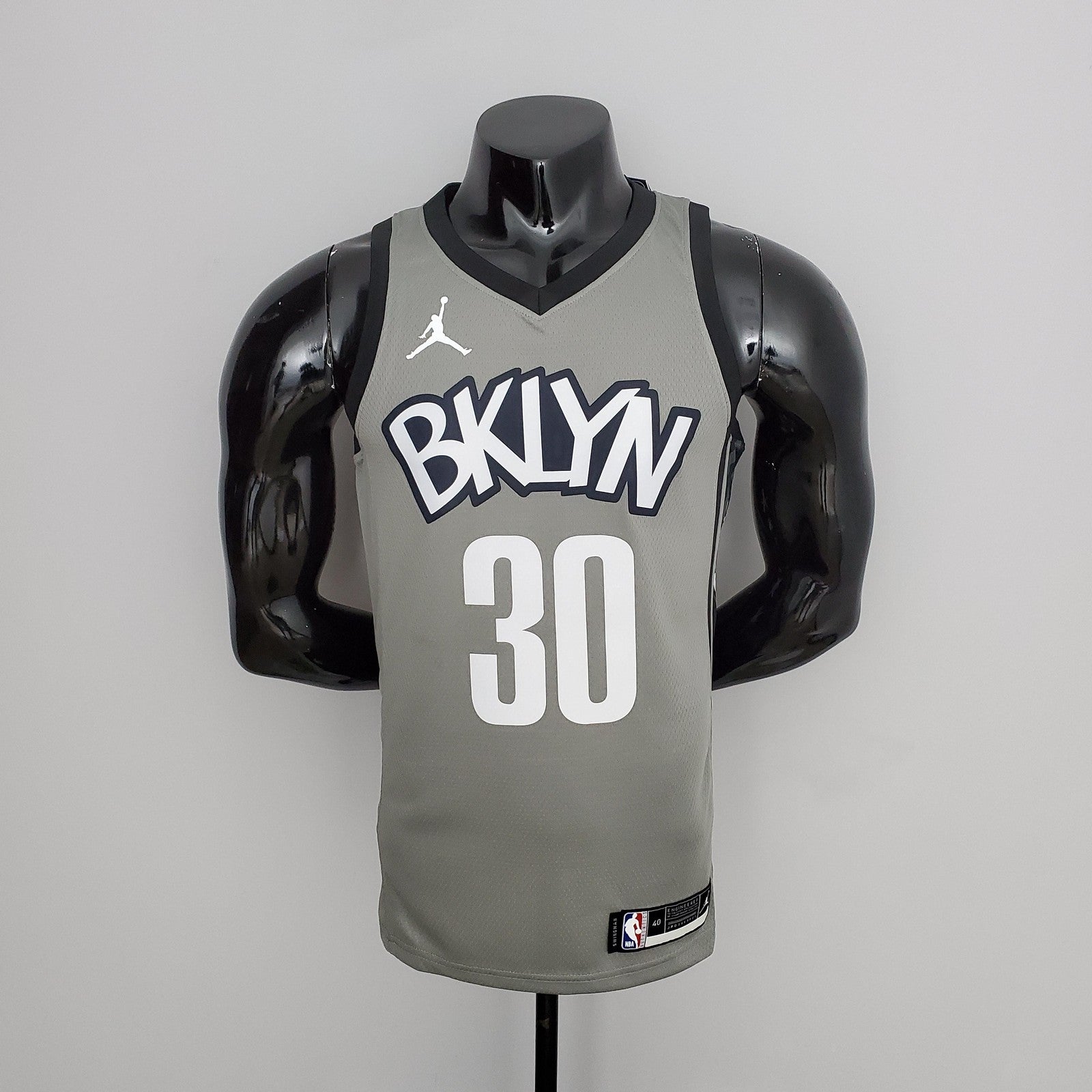 Nets Curry #30 Flyer Grey Nba Jersey