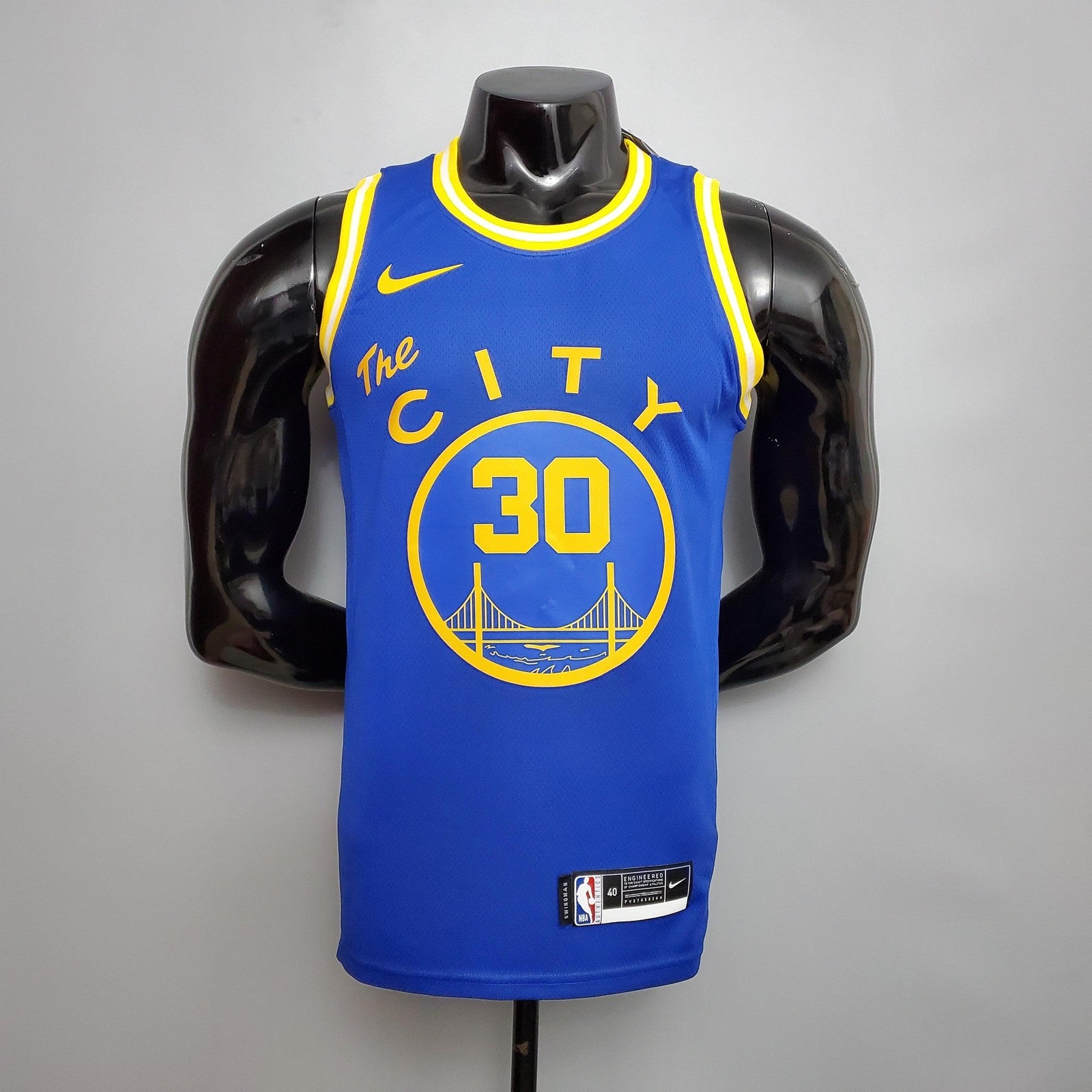 Tram Version Curry#30 Golden State Warriors Blue Nba Jersey