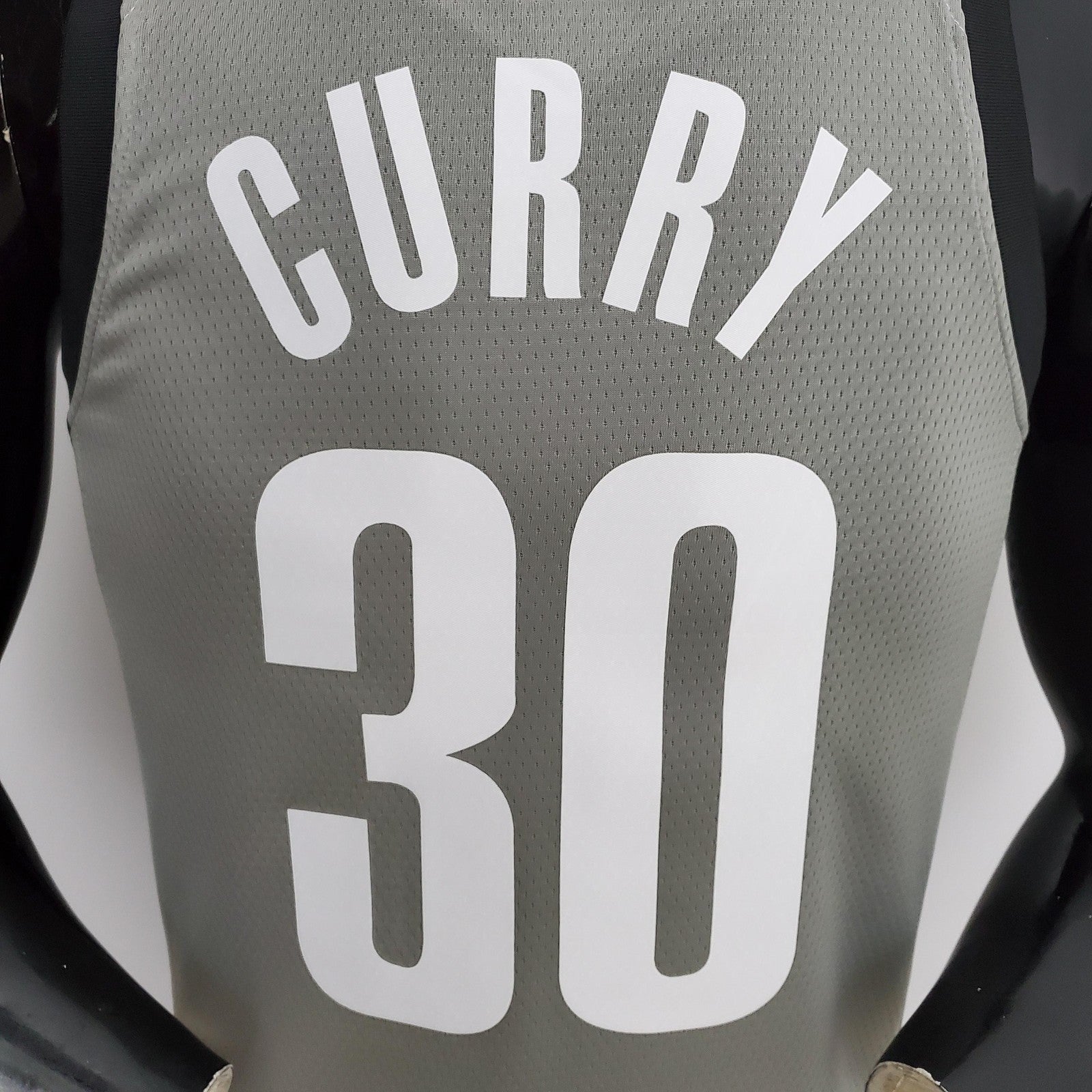 Nets Curry #30 Flyer Grey Nba Jersey