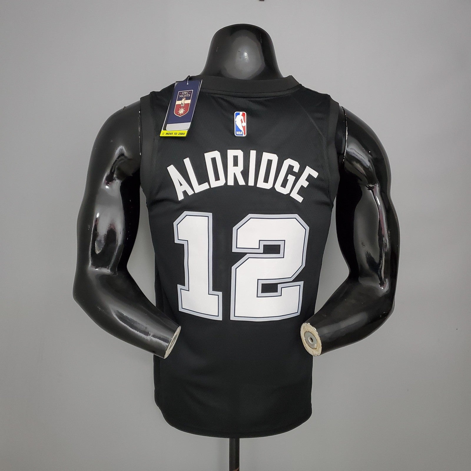 New Aldridge#12 Season Spurs City Edition Black Nba Jersey