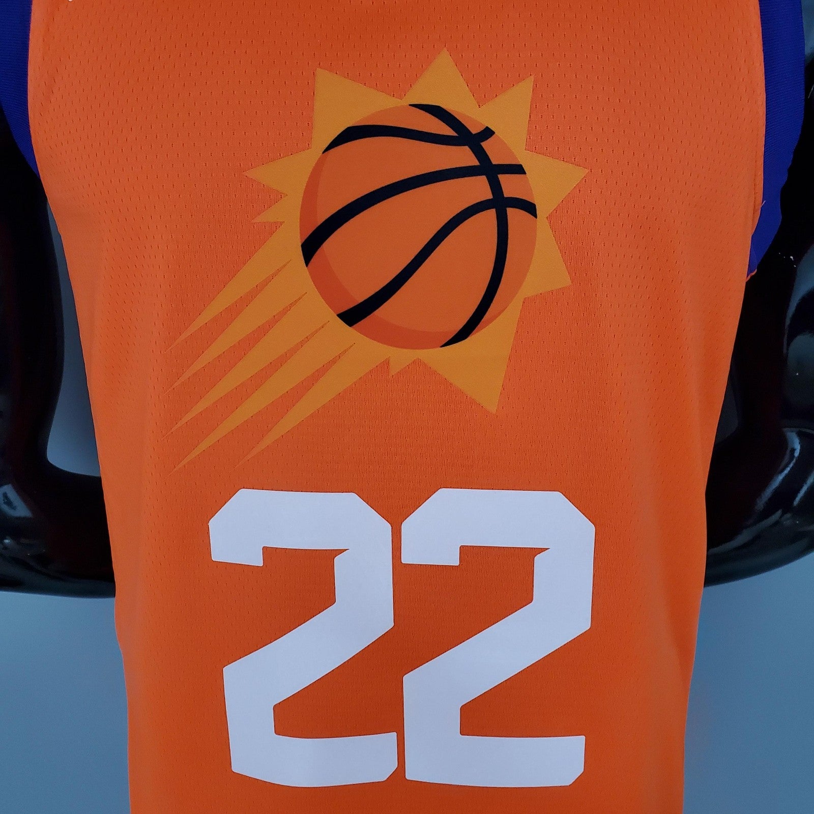2021 Ayton#22 Suns Jordan Theme Orange Nba Jersey