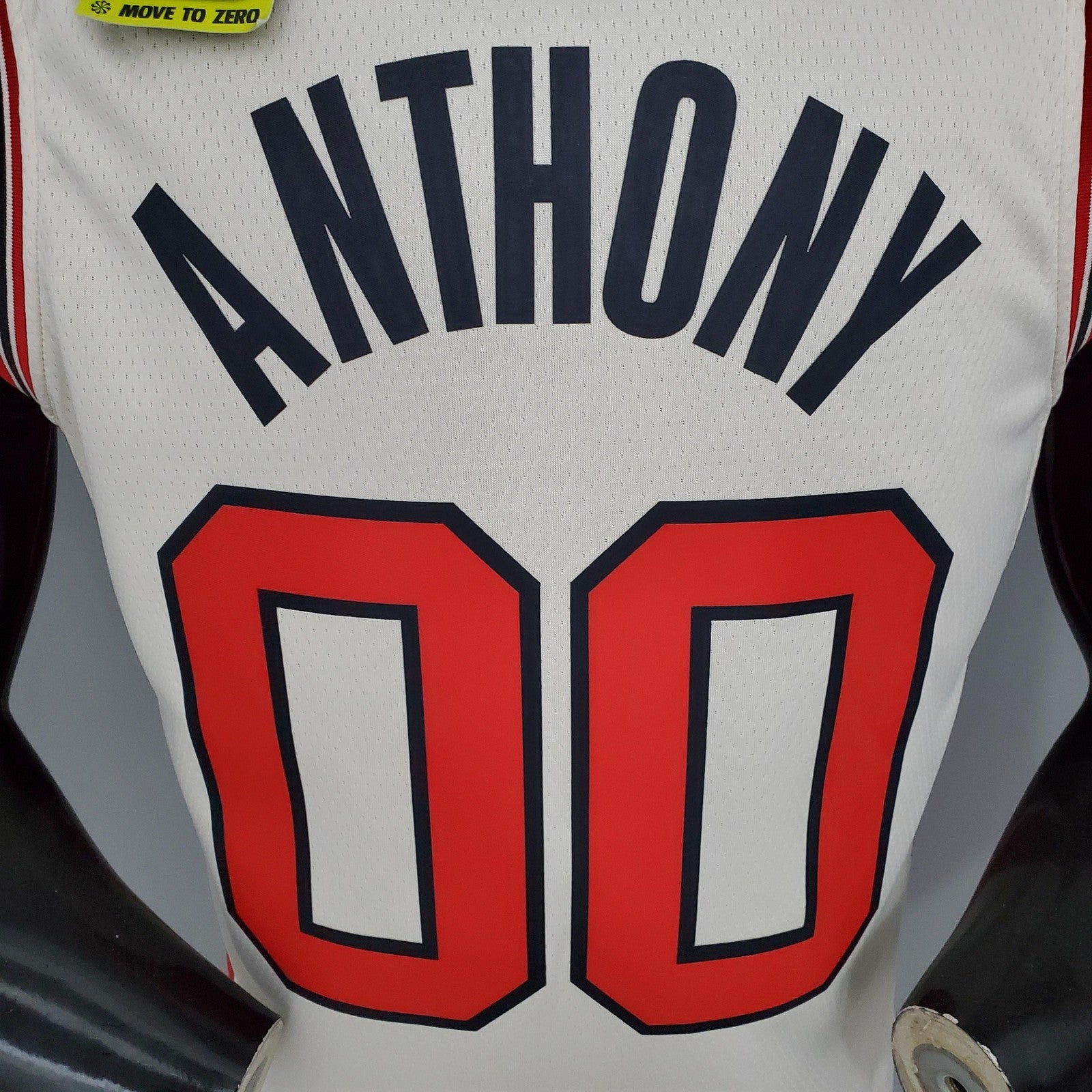 Anthony#00 Portland Trail Blazers Beige Nba Jersey
