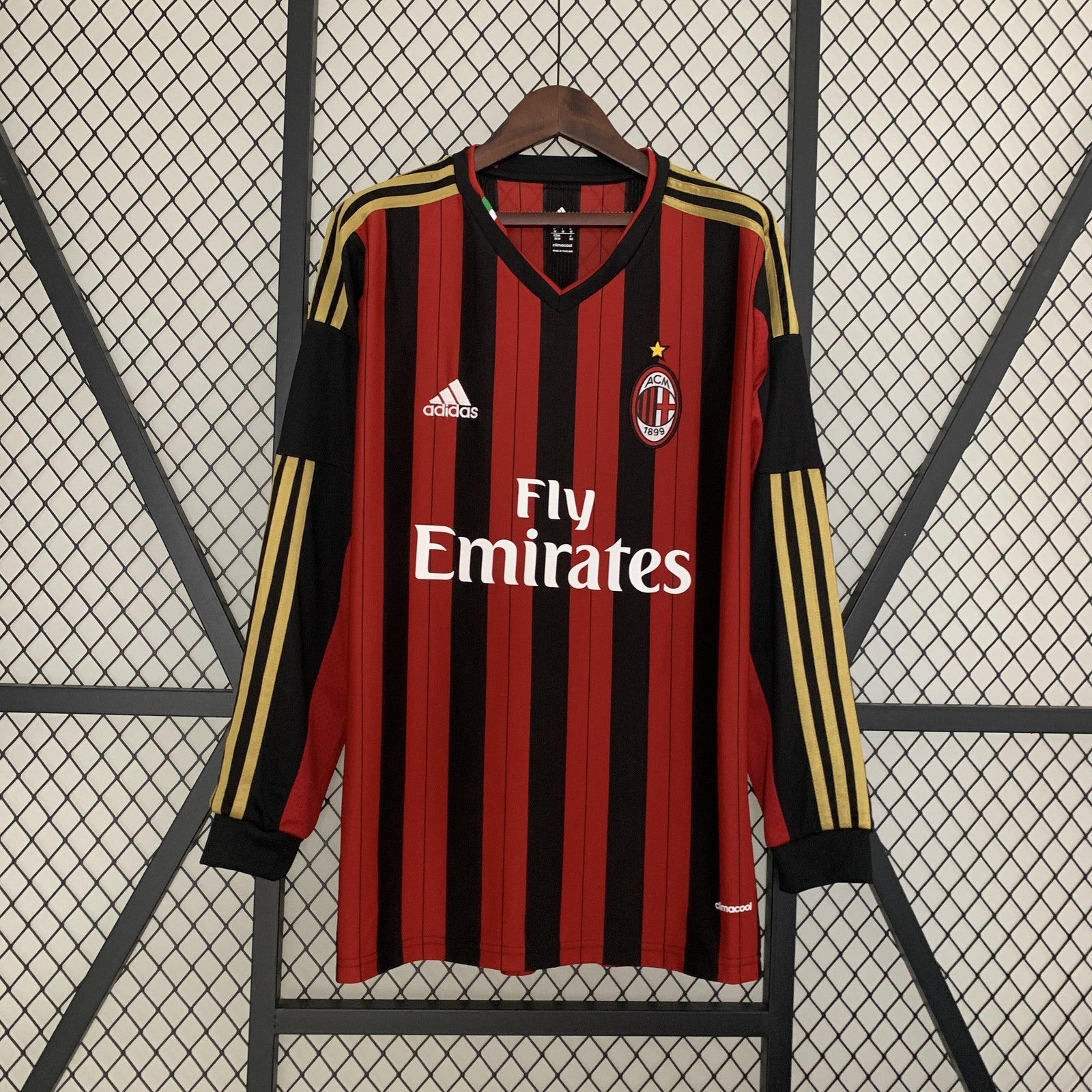 Retro Long Sleeve Ac13 14 Milan Home