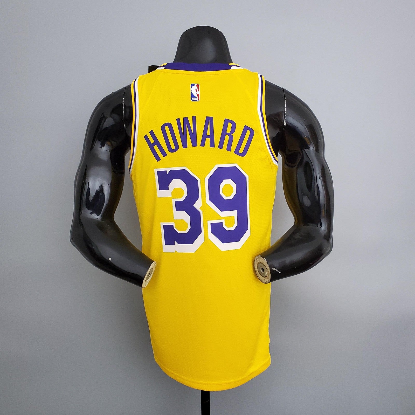 Lakers Howard#39 Crew Neck Yellow Nba Jersey