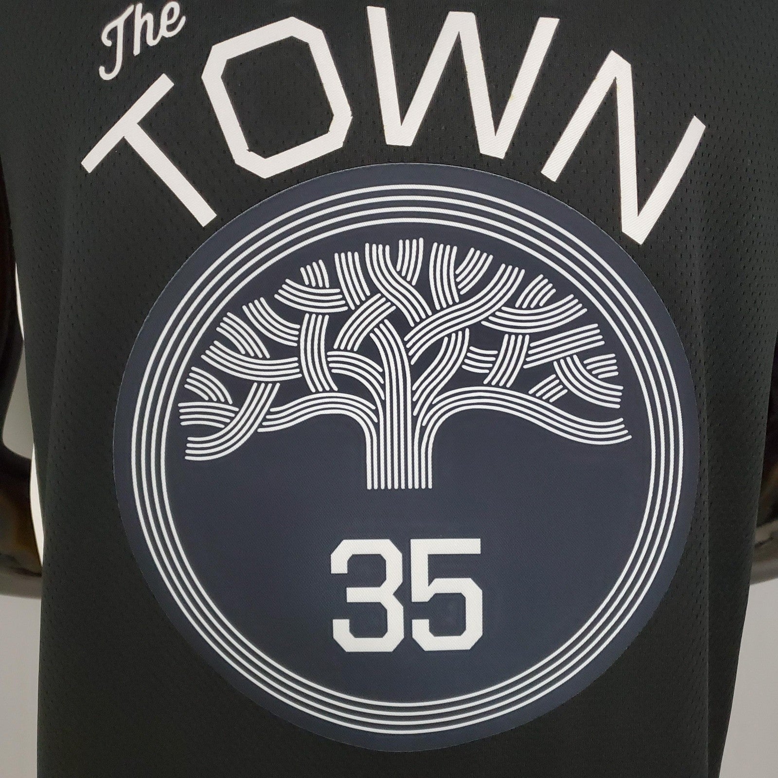 Durant#35 Golden State Warriors Black Nba Jersey