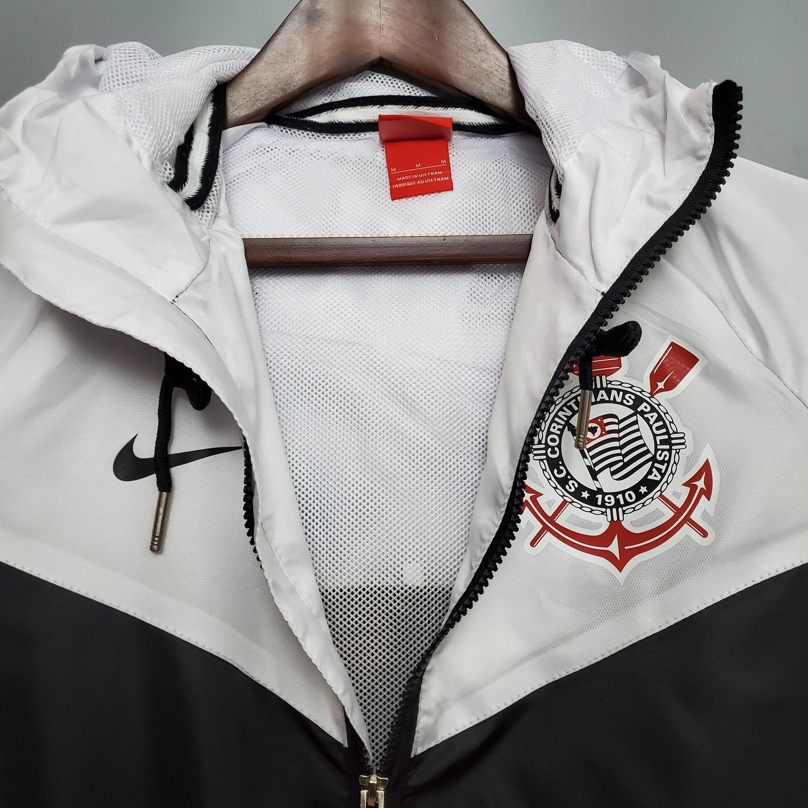 Windbreaker Corinthians Black & White