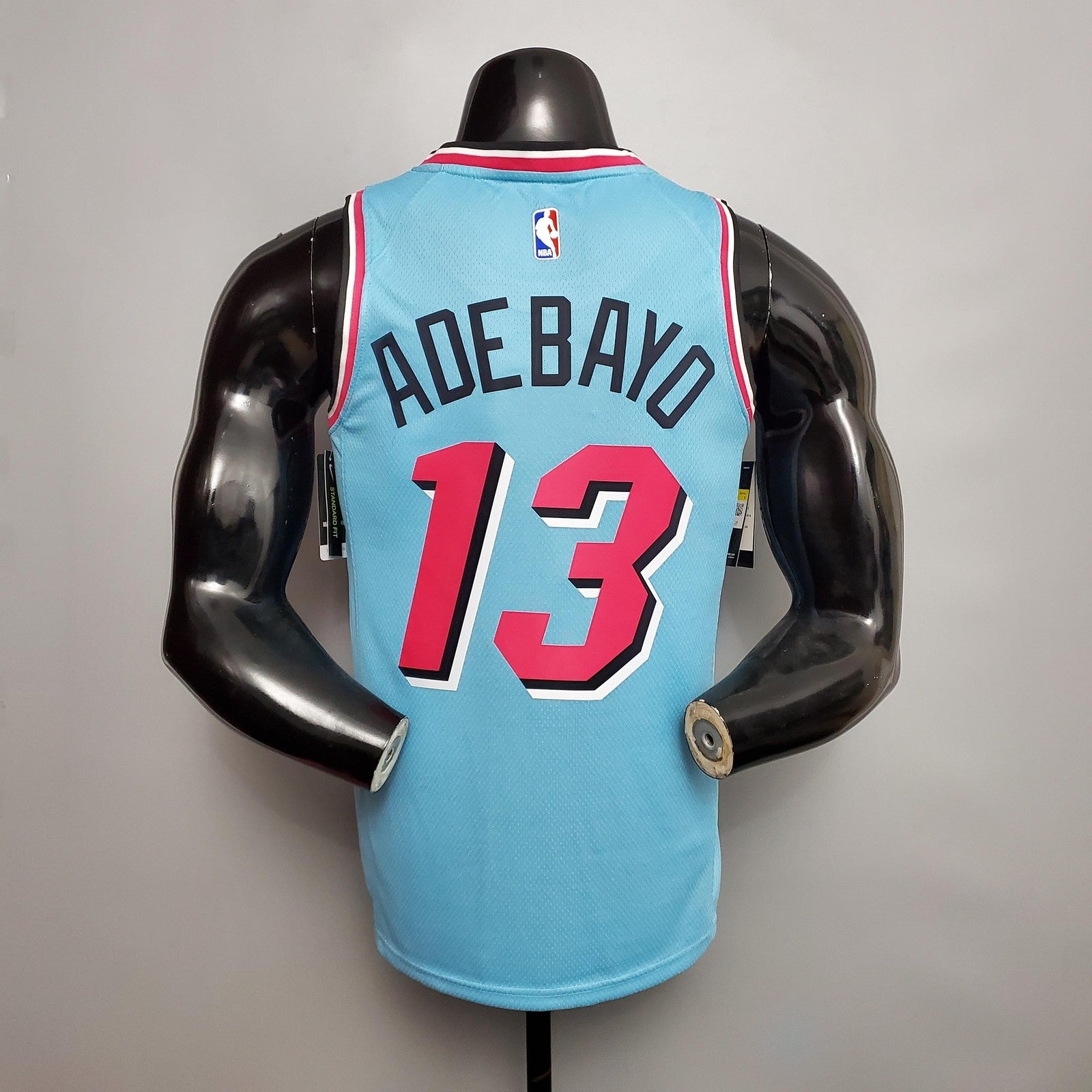 Adebayo#13 Miami Heat V Neck Blue Nba Jersey Nike Connect Recognition