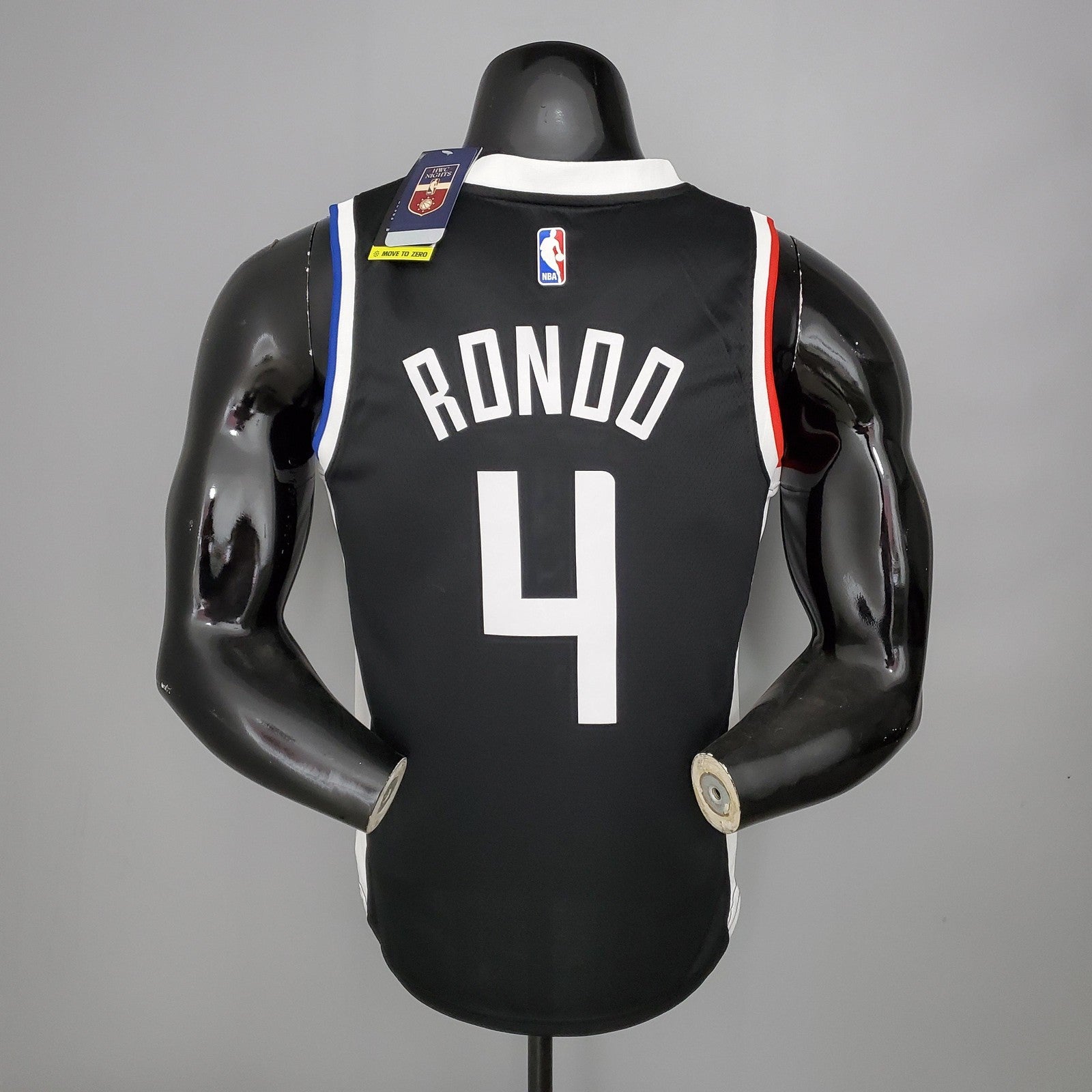 Rondo#4 Los Angeles Clippers Black Nba Jersey