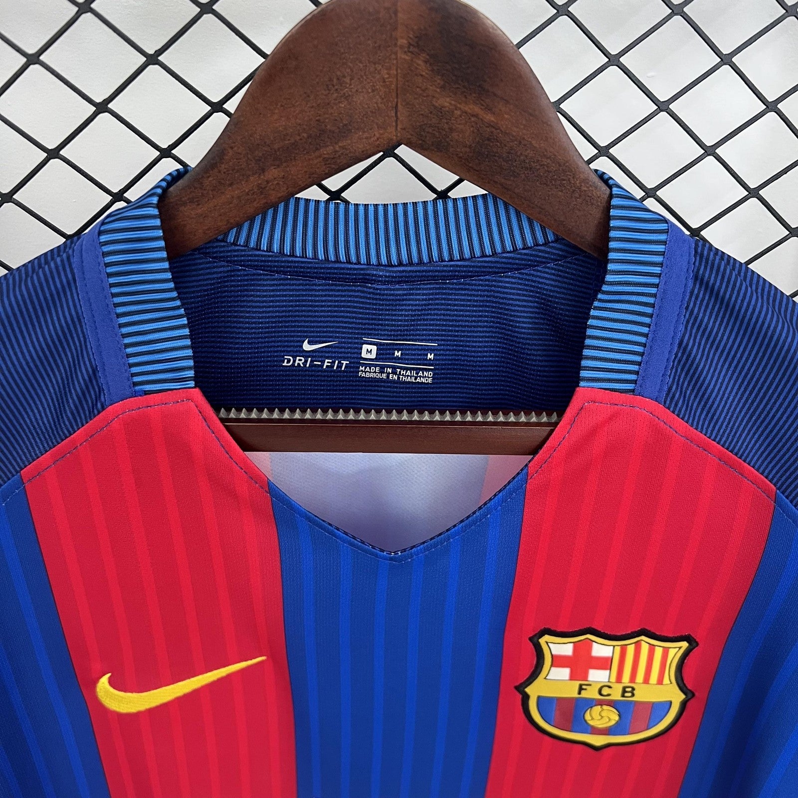 Retro Long Sleeve Barcelona 14 15 Home