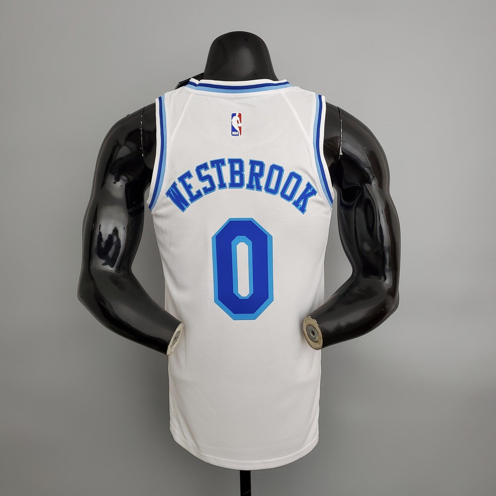 Los Angeles Lakers Westbrook#0 Latin Night (high Head) White Nba Jersey