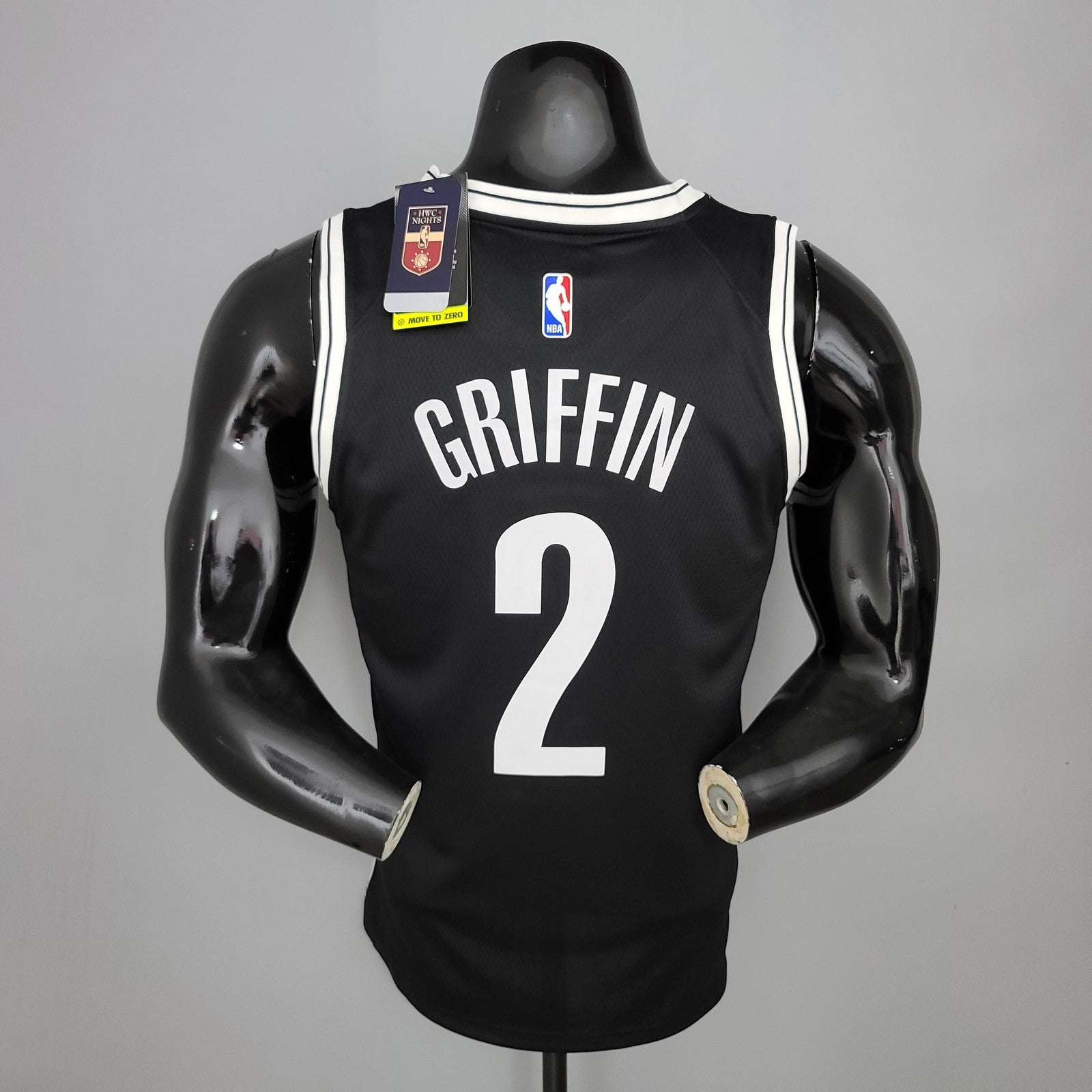 Griffin#2 Brooklyn Nets Black Nba Jersey