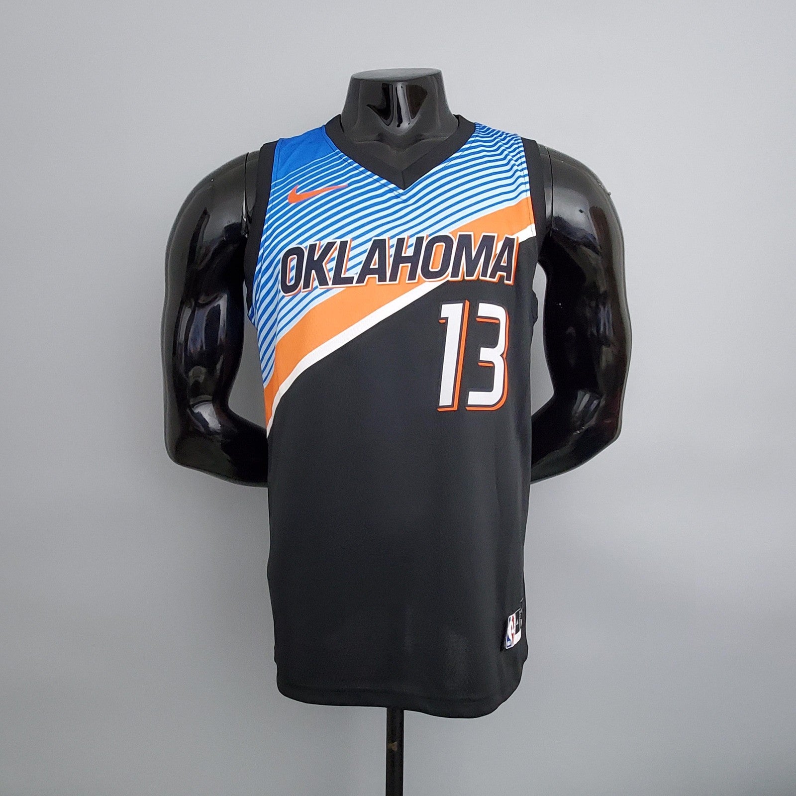 Thunder George #13 City Edition Black Nba Jersey