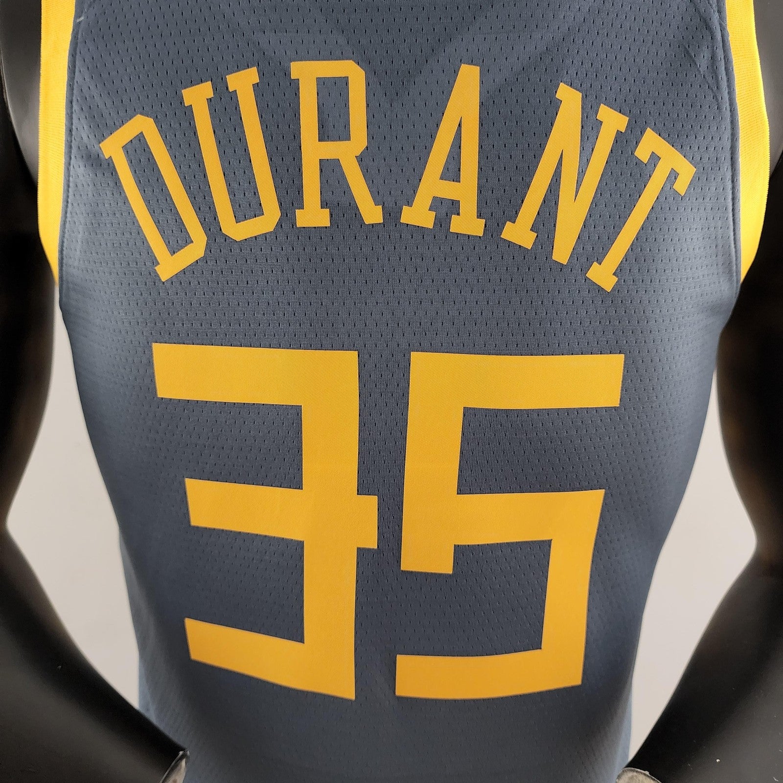 2018 Durant #35 Golden State Warriors Grey Nba Jersey