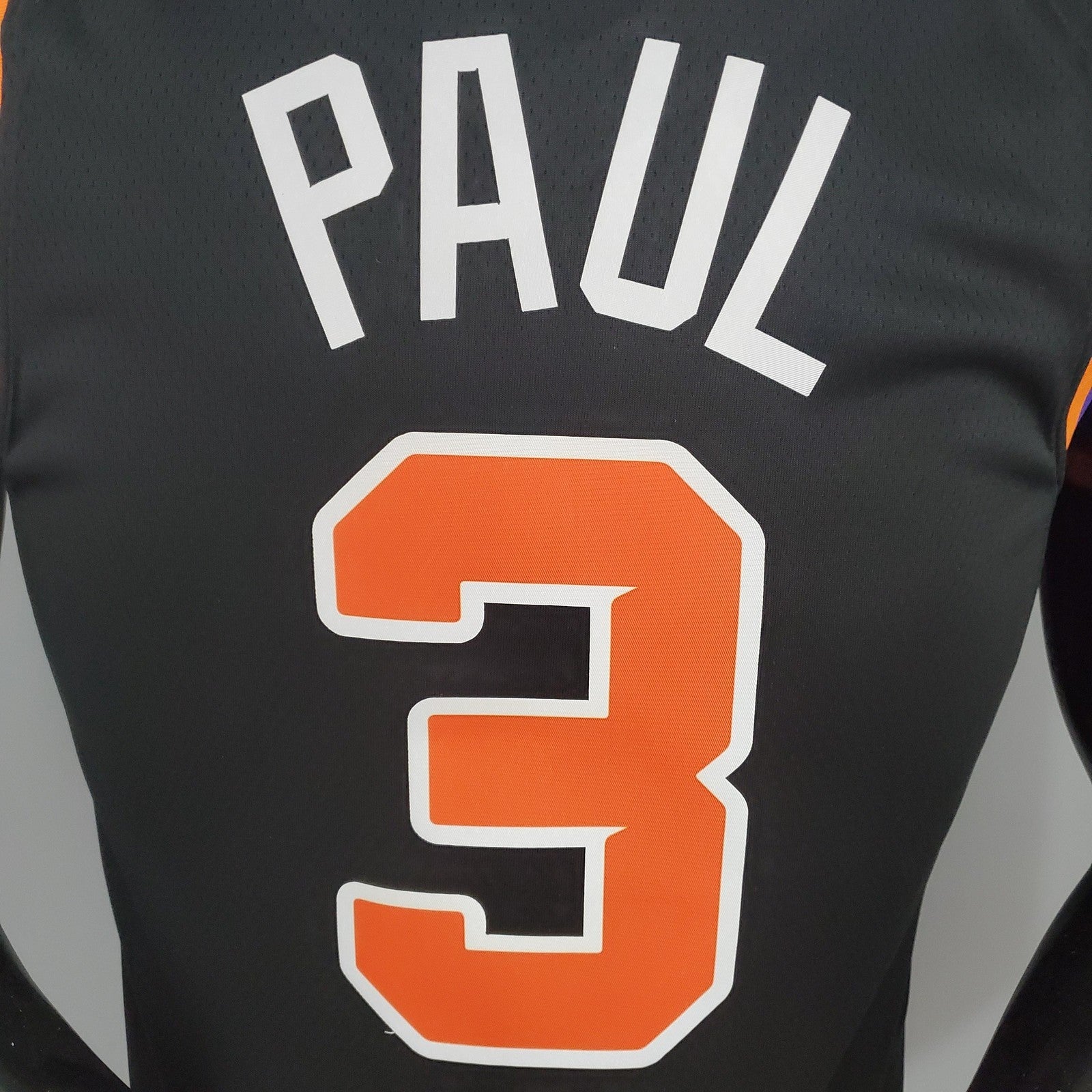 2021 Paul#3 Suns Black Nba Jersey