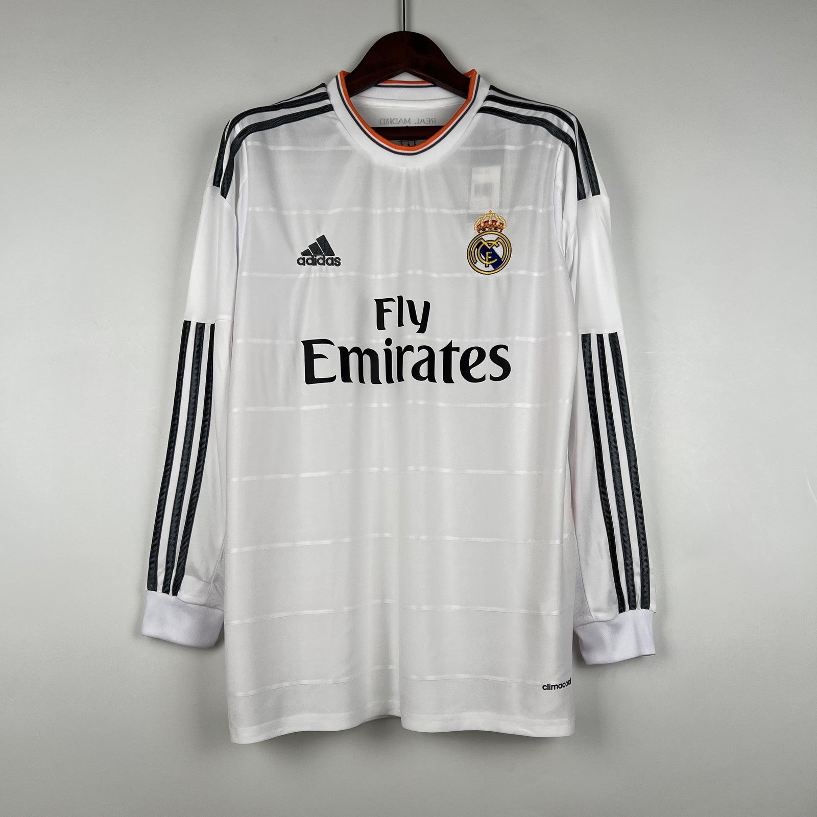 Retro Long Sleeve Real Madrid 13 14 Home