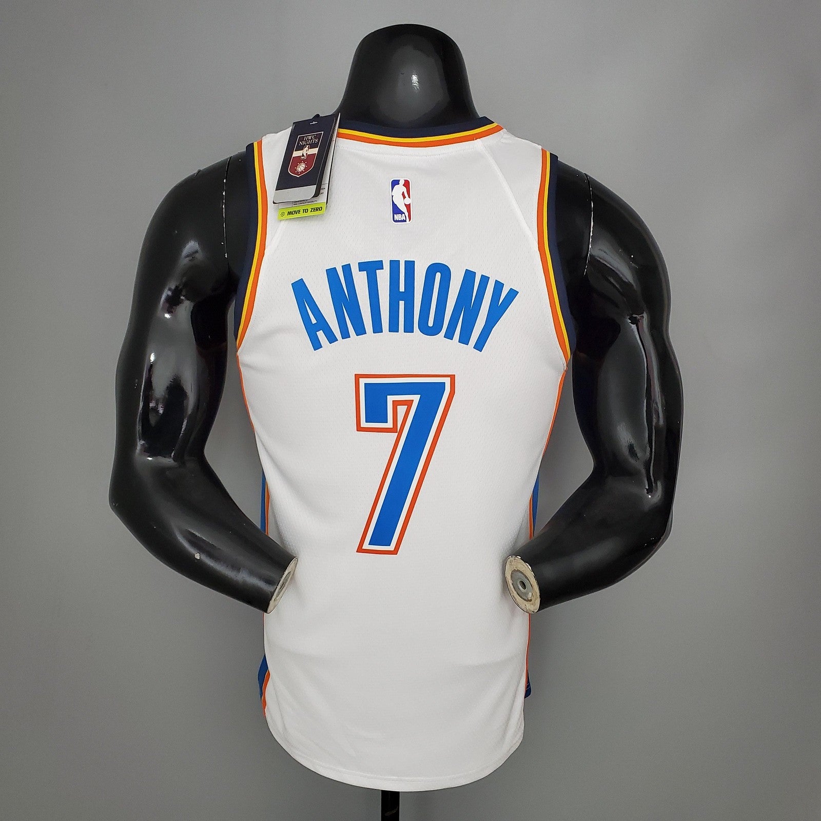 Anthony#7 Thunder White Nba Jersey