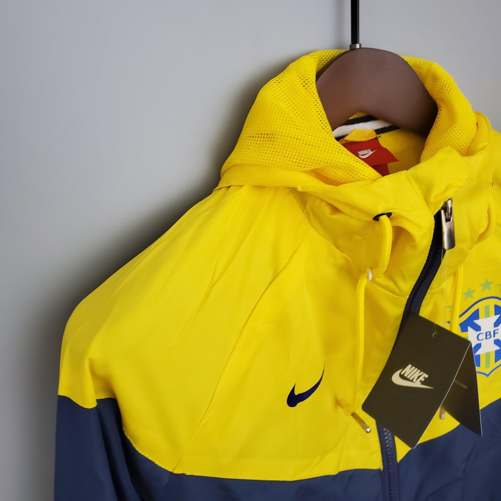 Windbreaker Brazil Blue and Yellow