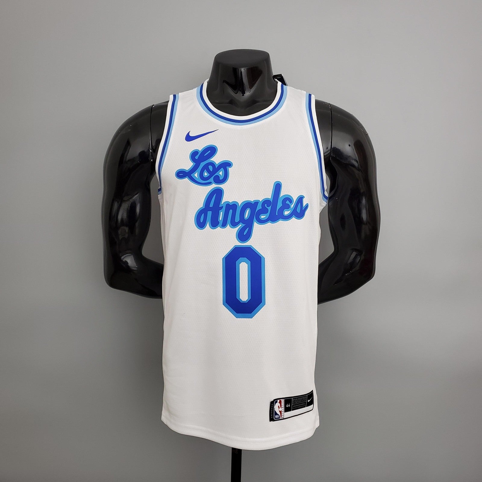 Los Angeles Lakers Westbrook#0 Latin Night (high Head) White Nba Jersey