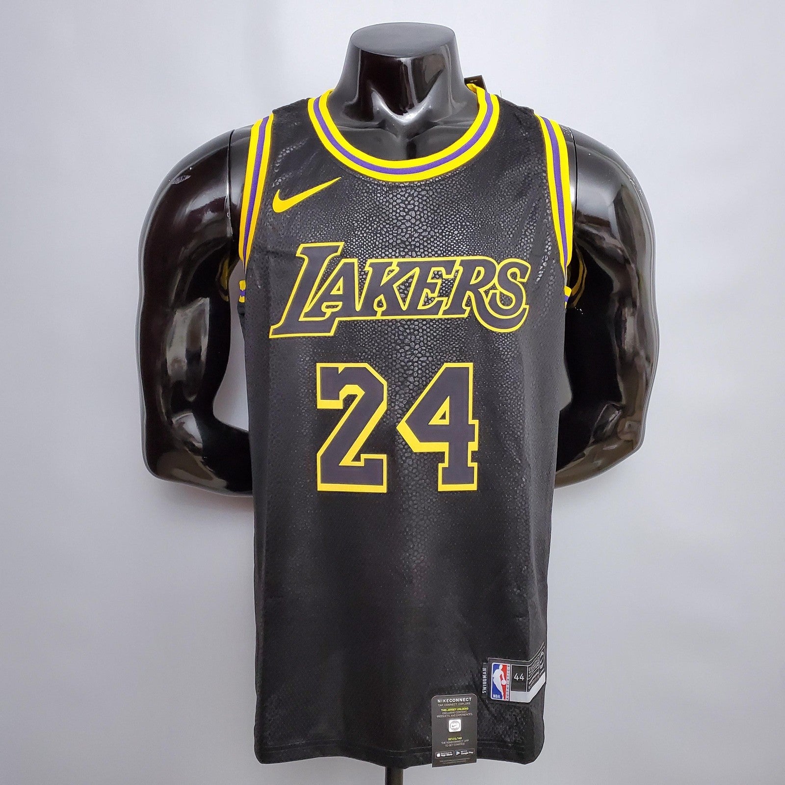 Bryant #24 Los Angeles Lakers Black Nba Jersey Nike Connect Recognition