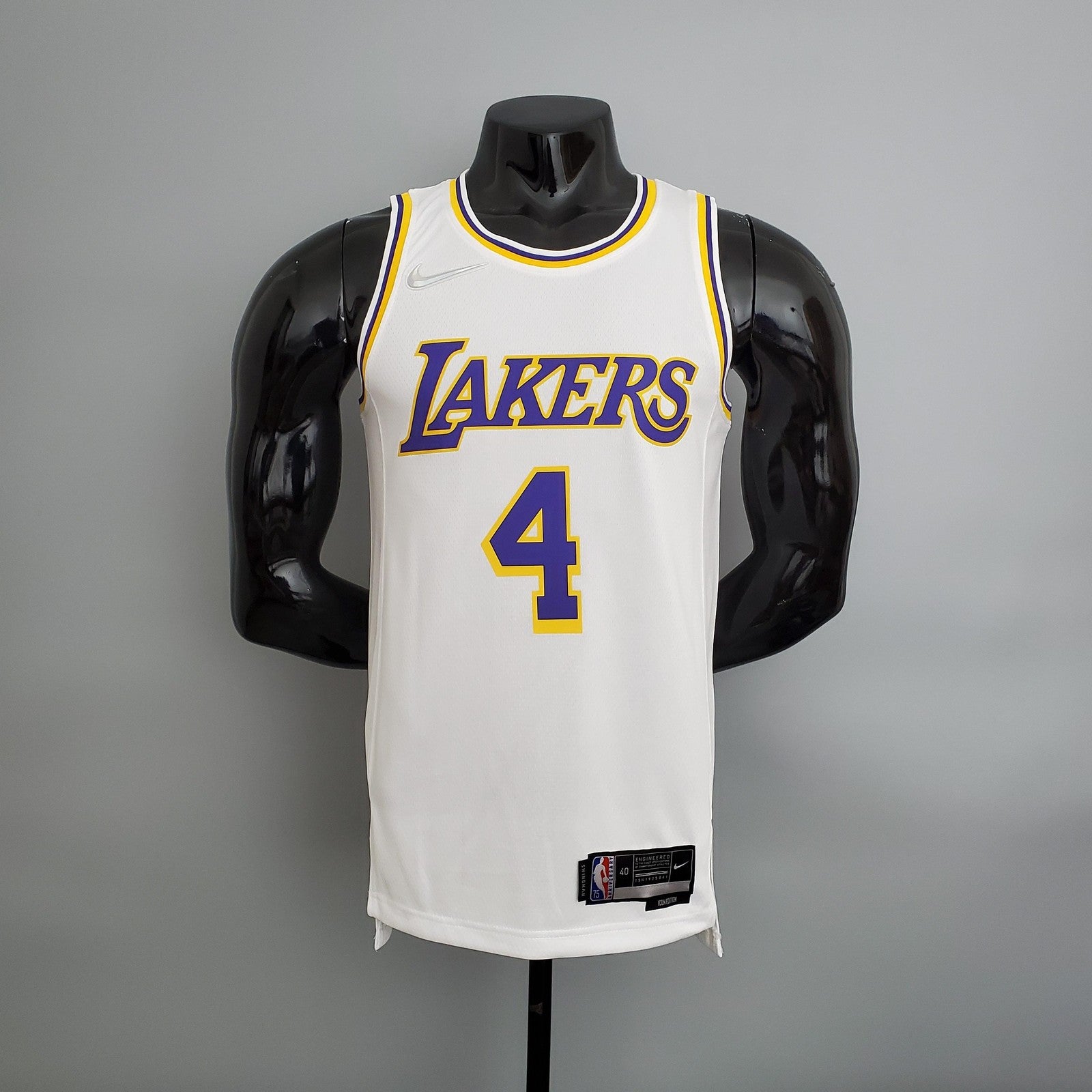 75th Anniversary Lakers White Nba Jersey