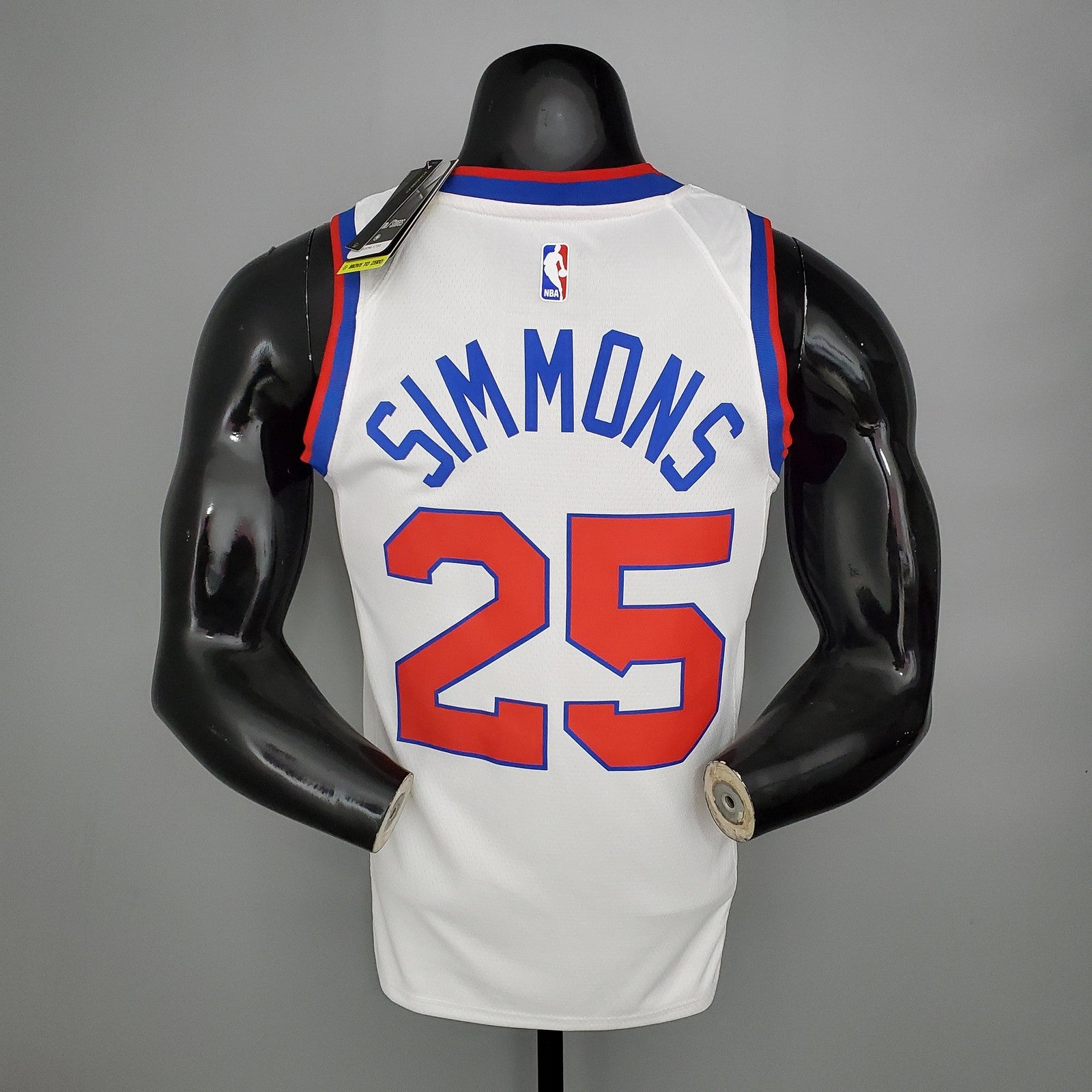 2021 Season 76ers Cursive Retro Limited Simmons#25 White Nba Jersey
