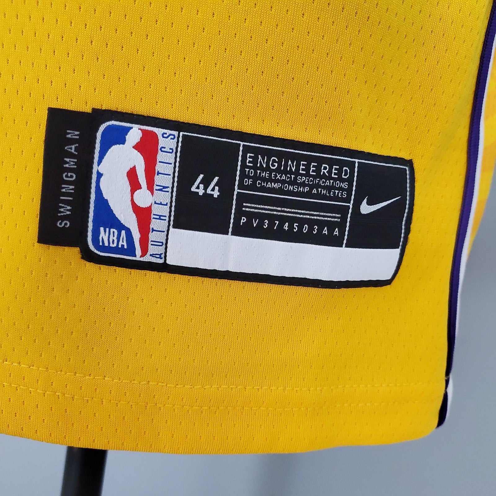 Anthony#7 Los Angeles Lakers V Neck City Edition Yellow Nba Jersey