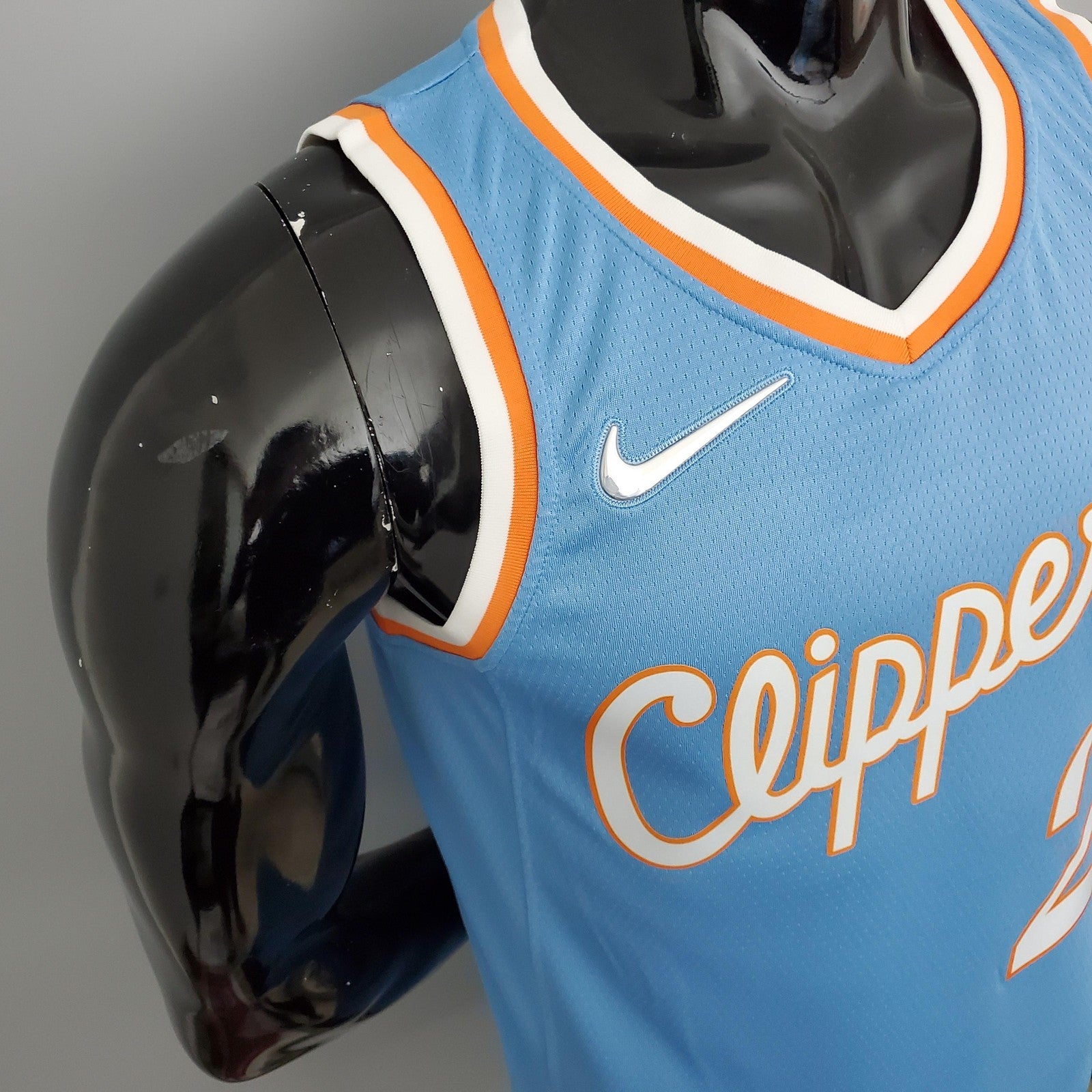 2022 Season Leonard #2 Clippers City Edition Blue Nba Jersey