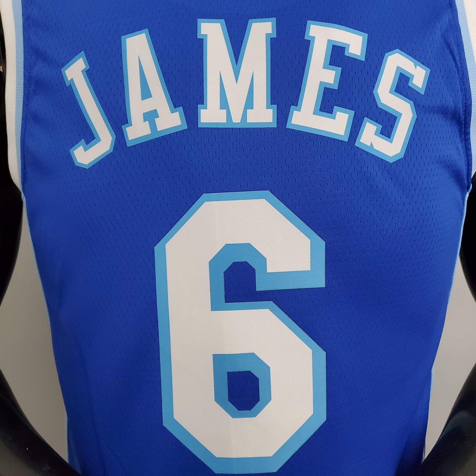 Los Angeles Lakers James#6 Latin Night (high Head) Blue Nba Jersey