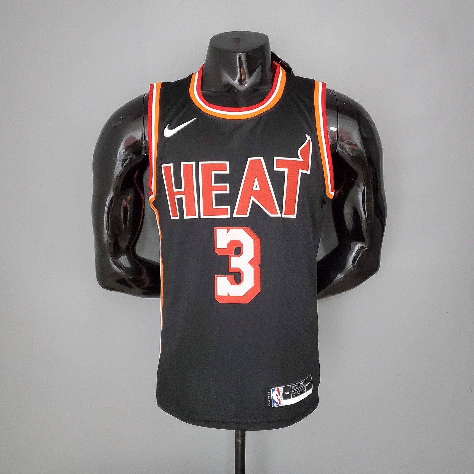 2018 Wade#3 Heat Retro Night Black Nba Jersey